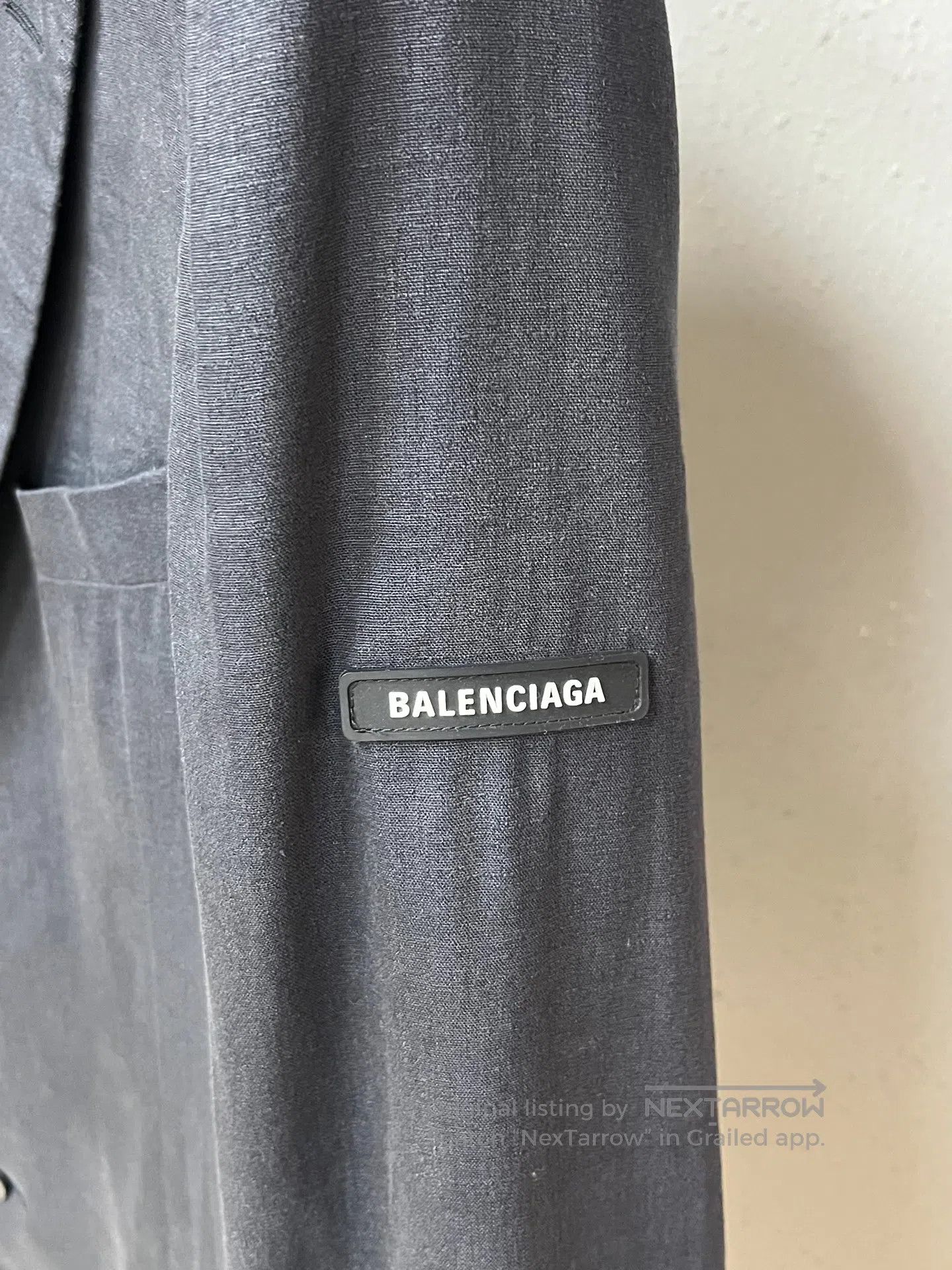 Balenciaga Balenciaga Patch Logo Linen Blazer| Size 46L - 3 Thumbnail