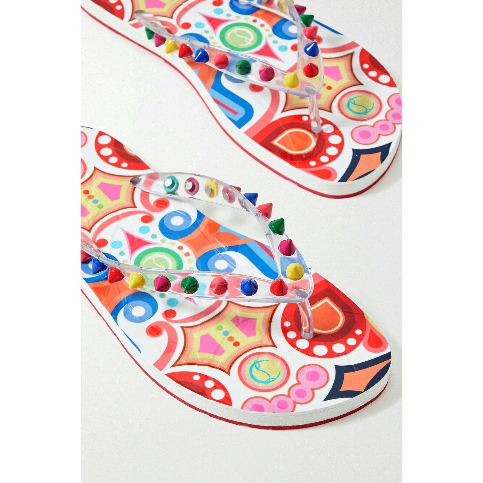 Christian Louboutin Christian Louboutin Loubi Flip Spikes Donna Flat Multi Thong Size US 6 / IT 36 - 4 Thumbnail