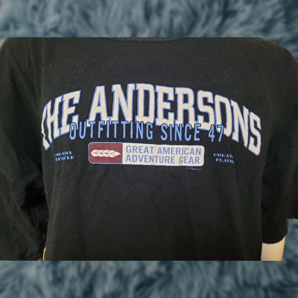 Gildan VTG Gildan T-Shirt Mens 3XL Black Store, Company Graphic Tee, The Andersons Toledo OH Defunct Department Store Grain Train Rail Size US XXL / EU 58 / 5 - 1 Thumbnail