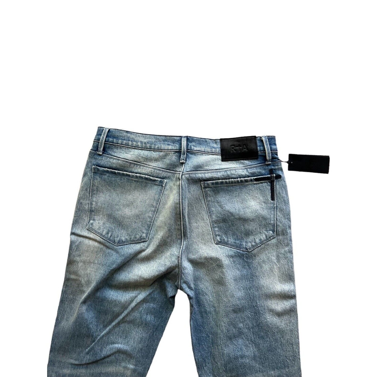 Rta RtA Mens Wash Flared Skinny Jeans Blue $245 Size 33/32 Size US 33 - 6 Thumbnail