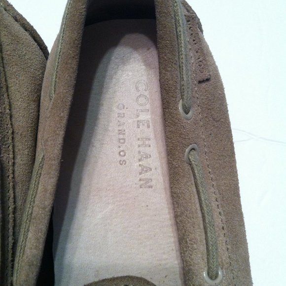 Cole Haan COLE HAAN MEN'S TAN LEATHER SUEDE LOAFERS SIZE: 10M Size US 10 / EU 43 - 3 Thumbnail