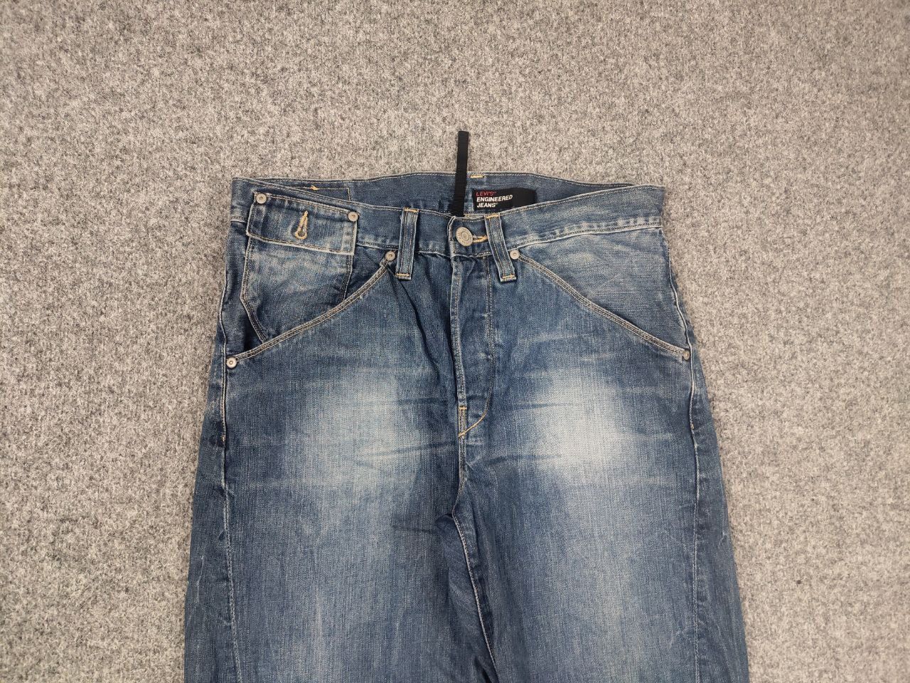 Levi's Rare Vintage 90s Levis Engineered Denim Jeans Twisted Faded Size US 32 / EU 48 - 6 Thumbnail
