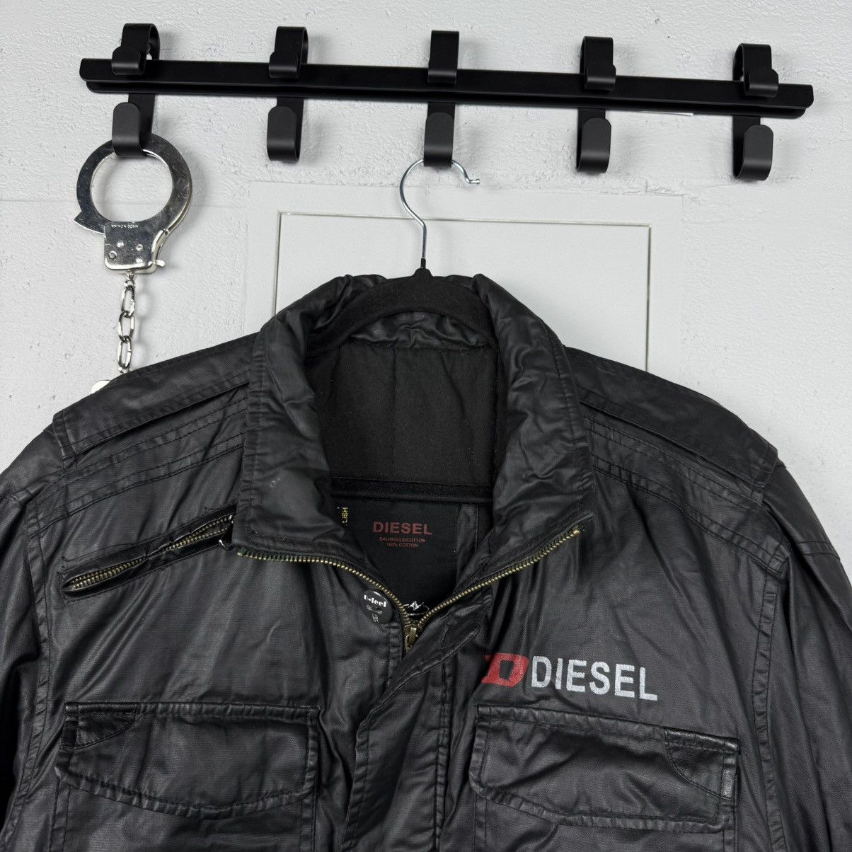 Diesel Vintage Avant Garde Leather Jacket Diesel Y2K Size US XL / EU 56 / 4 - 4 Thumbnail