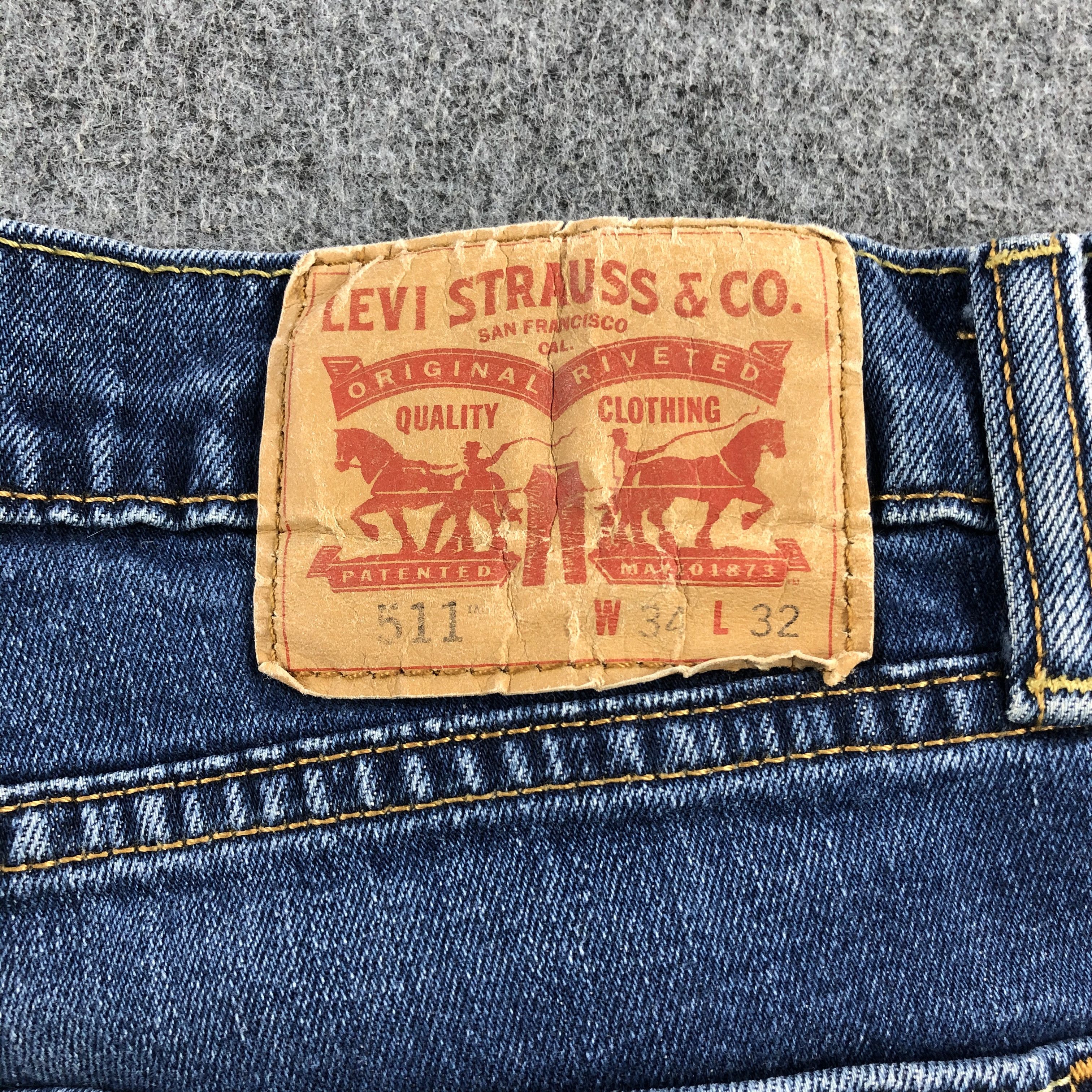 Levi's Vintage Blue Wash Levis 511 Jeans-J2076 Size US 32 / EU 48 - 5 Thumbnail