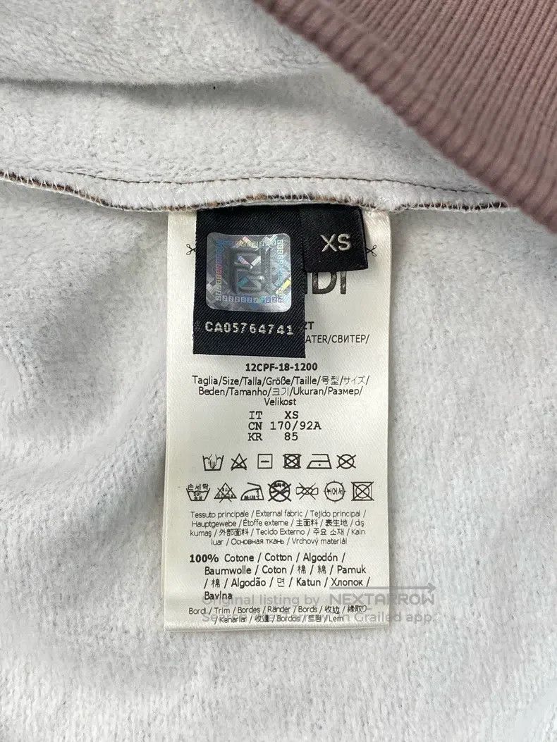 Fendi Fendi Dark Brown Logo Letter Printed Cotton Hooded Sweatsh Size US XS / EU 42 / 0 - 5 Thumbnail