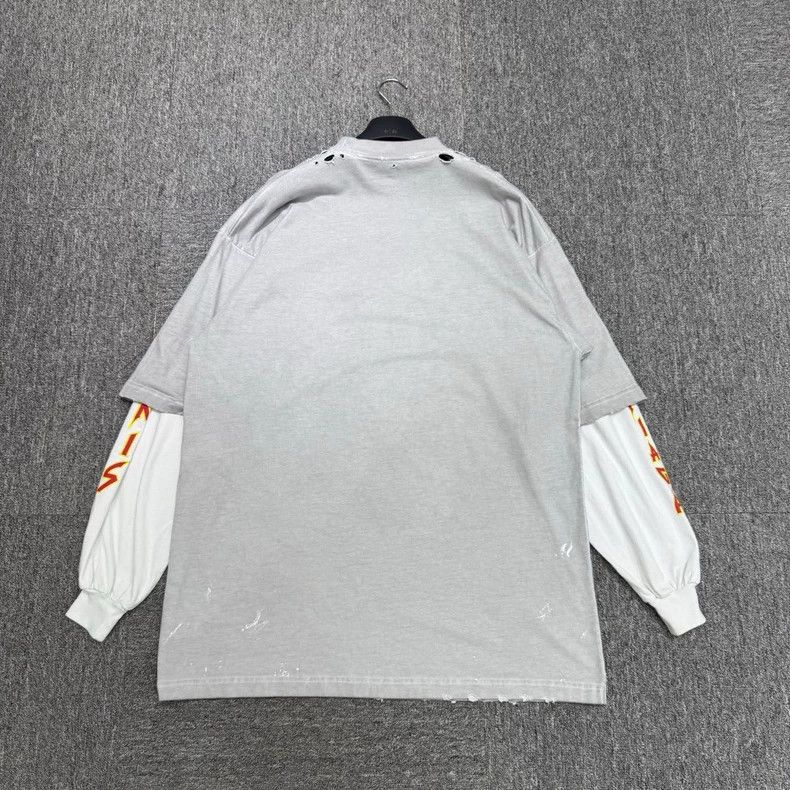 Balenciaga Balenciaga Letter print fake two-piece shirt Size US S / EU 44-46 / 1 - 5 Thumbnail