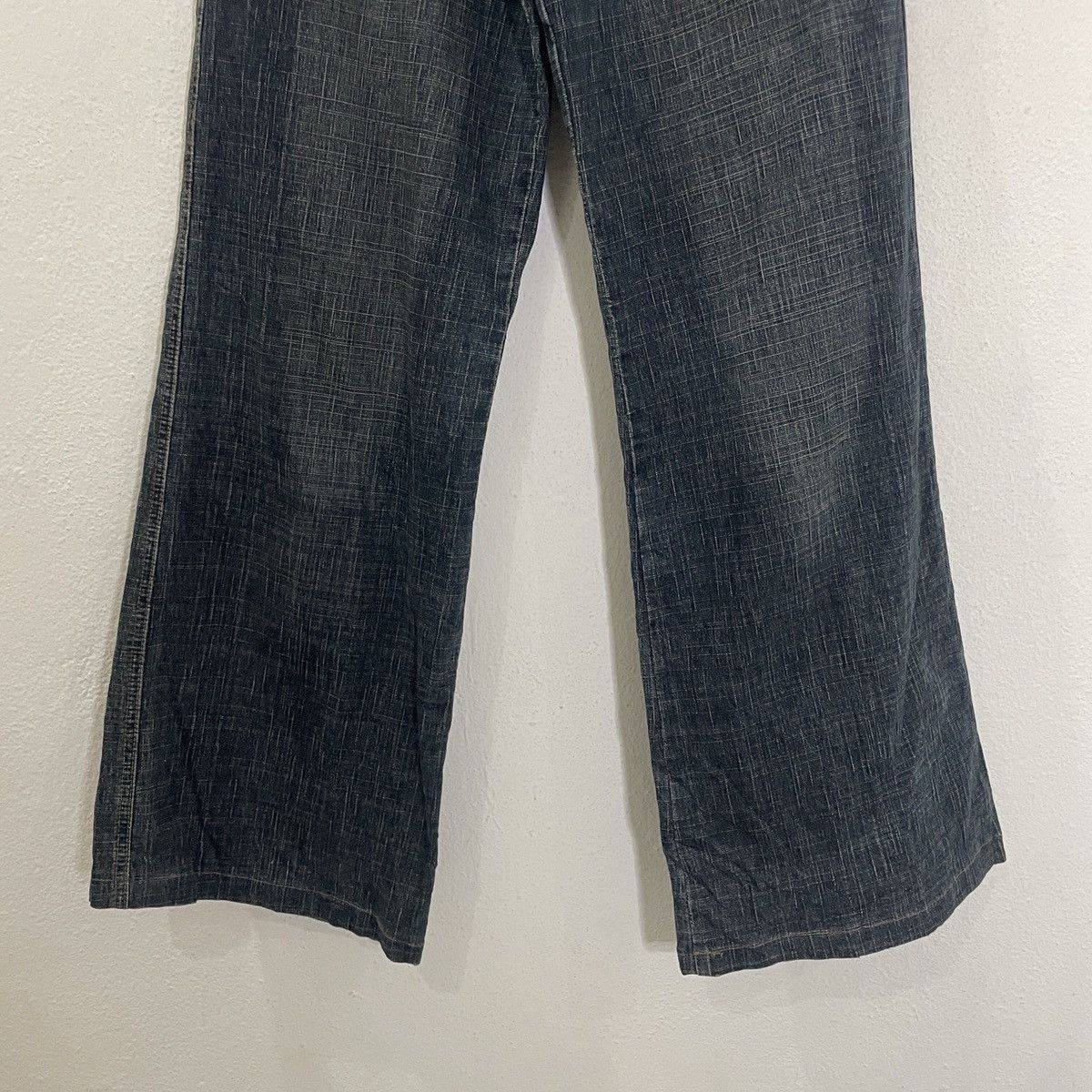 Japanese Brand Vintage Green Wood Baggy Denim Size 29" - 4 Thumbnail
