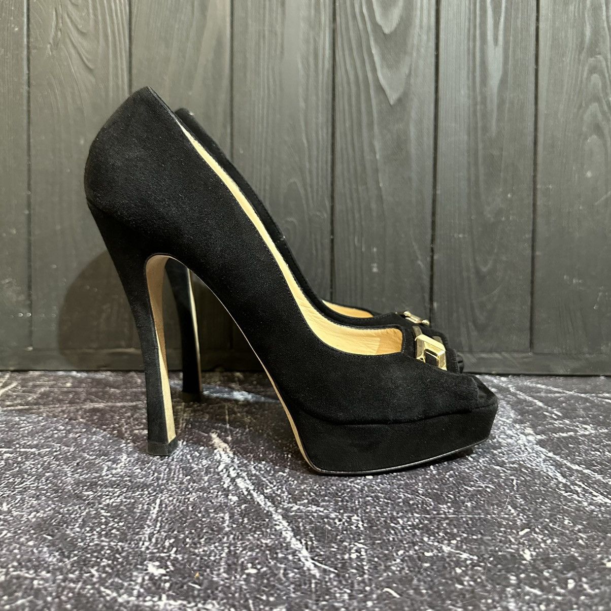 Elisabetta Franchi ELISABETTA FRANCHI Women’s Suede Heels Size 39 Size US 9 / IT 39 - 1 Thumbnail