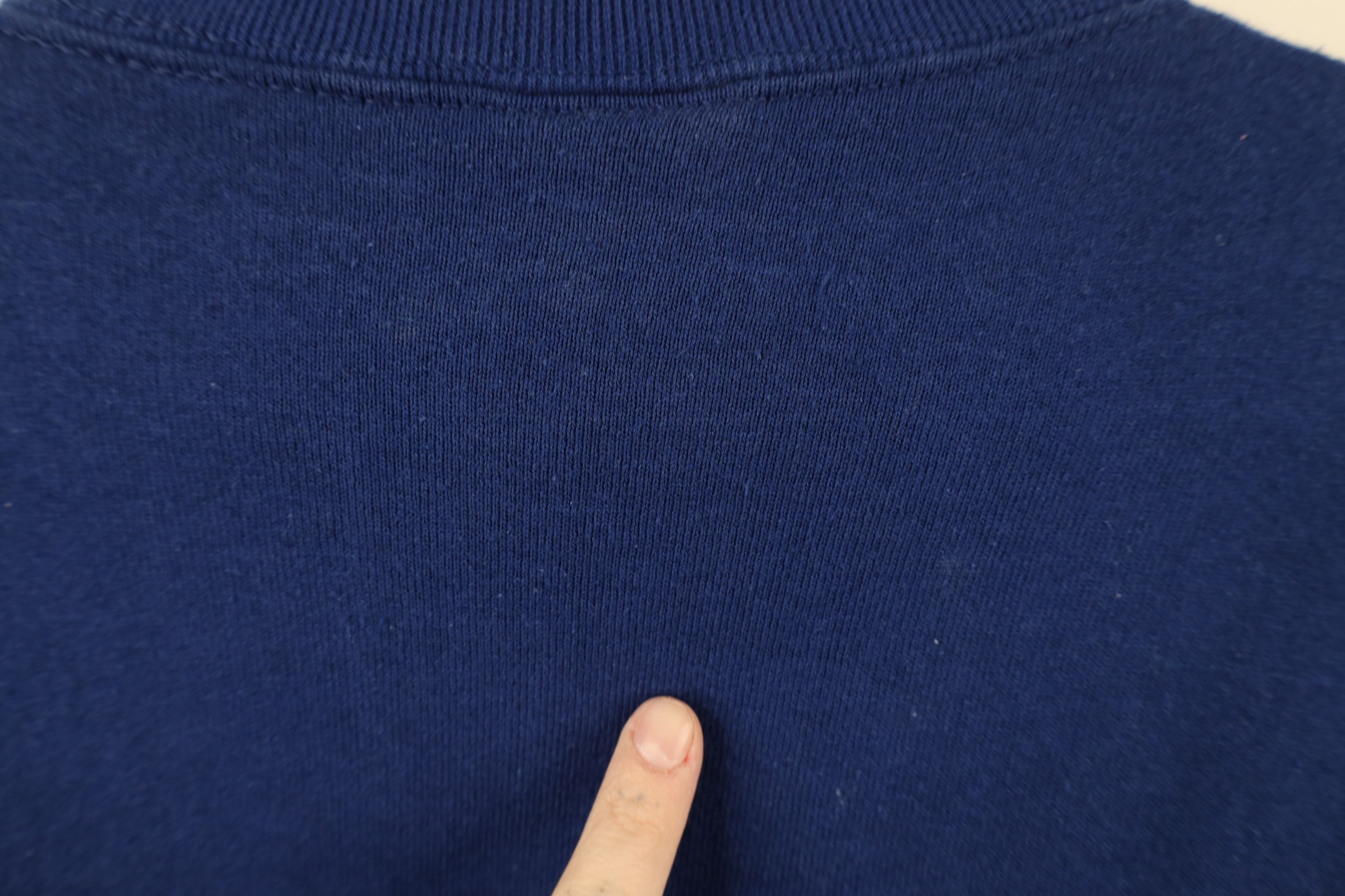 Vintage Vintage 90s Streetwear Blank Heavyweight Sweatshirt Blue USA Size US XL / EU 56 / 4 - 8 Thumbnail