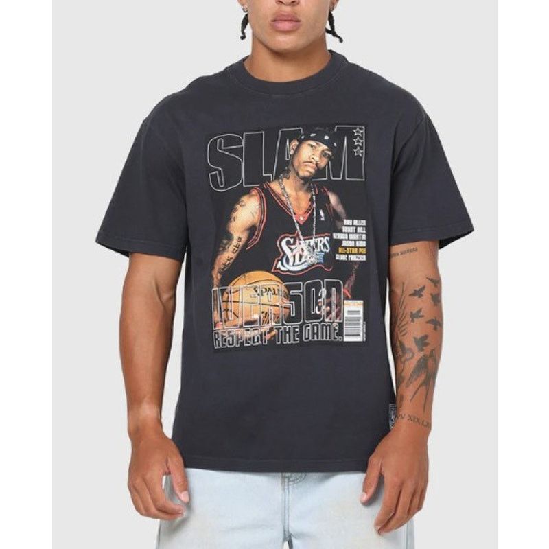 Mitchell & Ness SLAM Cover Unisex Tee w/ Philly 76ers Allen Iverson - Small Size US S / EU 44-46 / 1 - 1 Thumbnail
