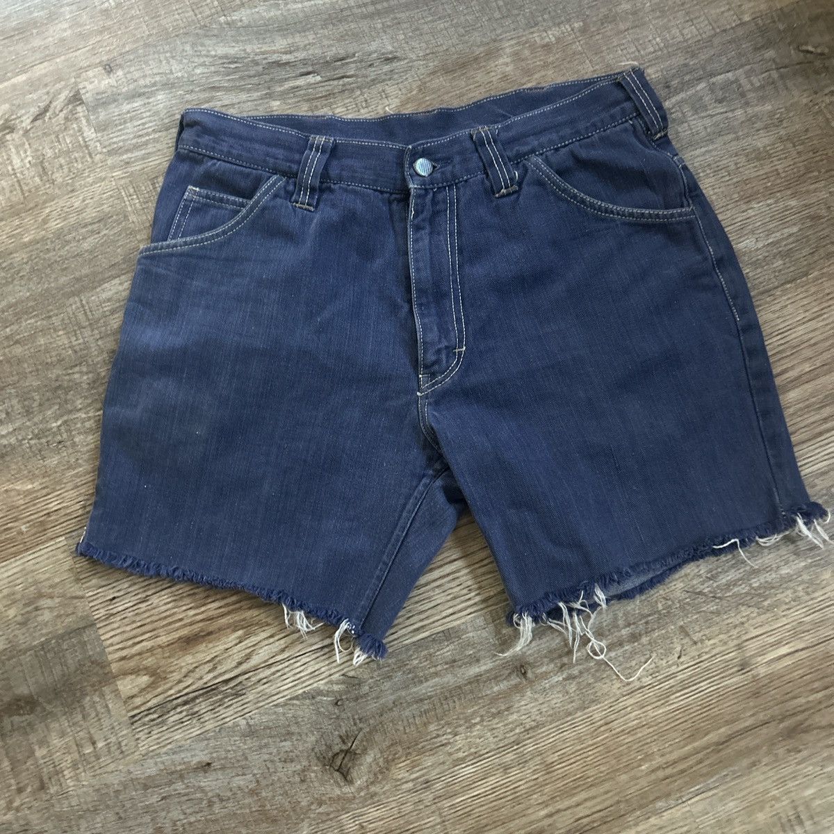 Vintage Vintage Jean cut off shirts Size US 31 - 1 Thumbnail