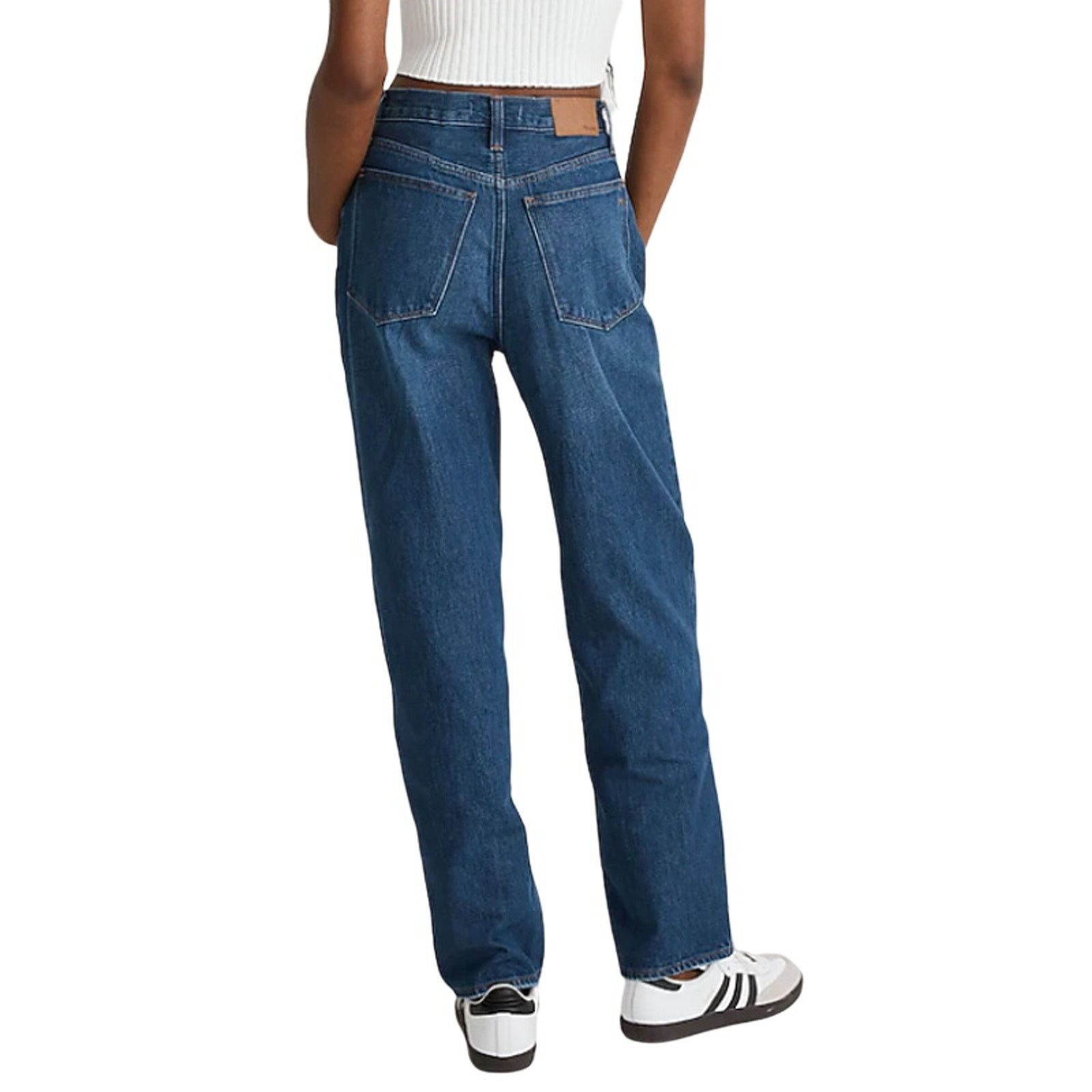 Madewell Madewell Baggy Straight Jeans in Dark Worn Indigo, Size 24 Size 24" / US 00 / IT 34 - 3 Thumbnail