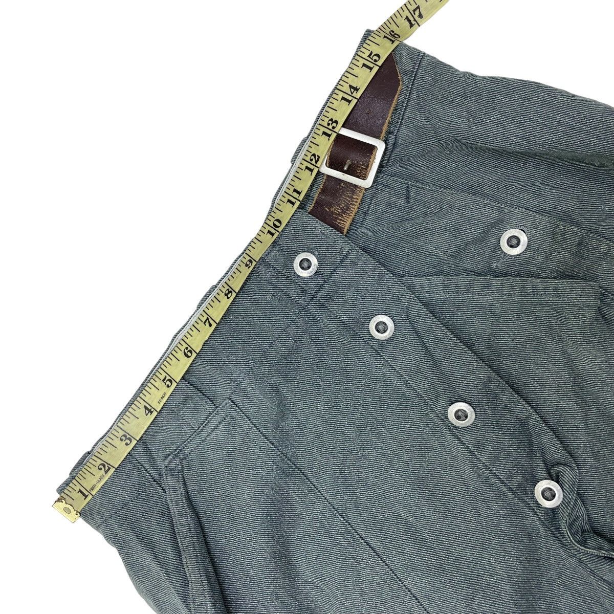 CIVARIZE Rare ROE Made In Japan Unisex Denim Skirt Size 32" / US 10 / IT 46 - 7 Thumbnail