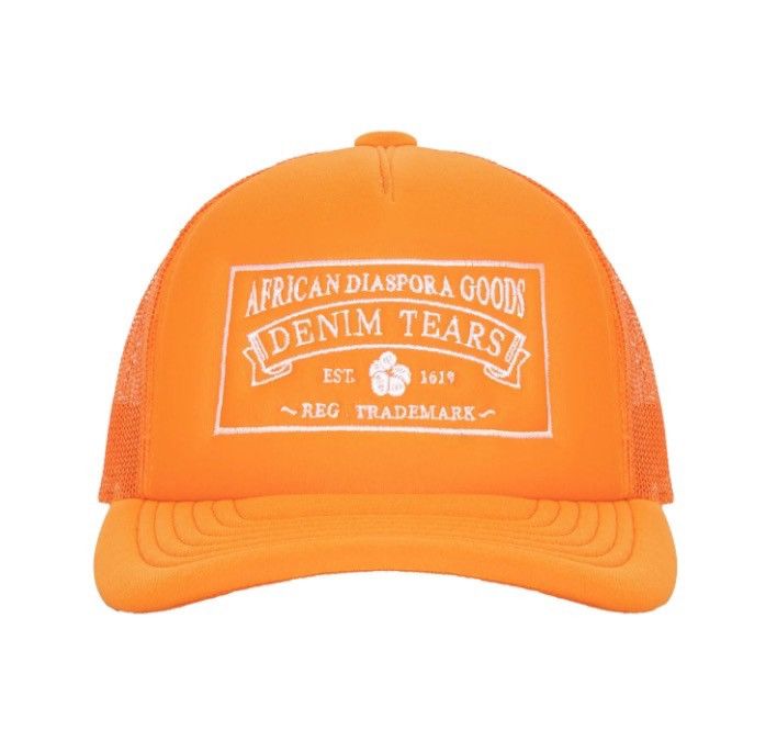 DENIM TEARS Denim Tears ADG Trucker Hat Orange Size ONE SIZE - 1 Thumbnail