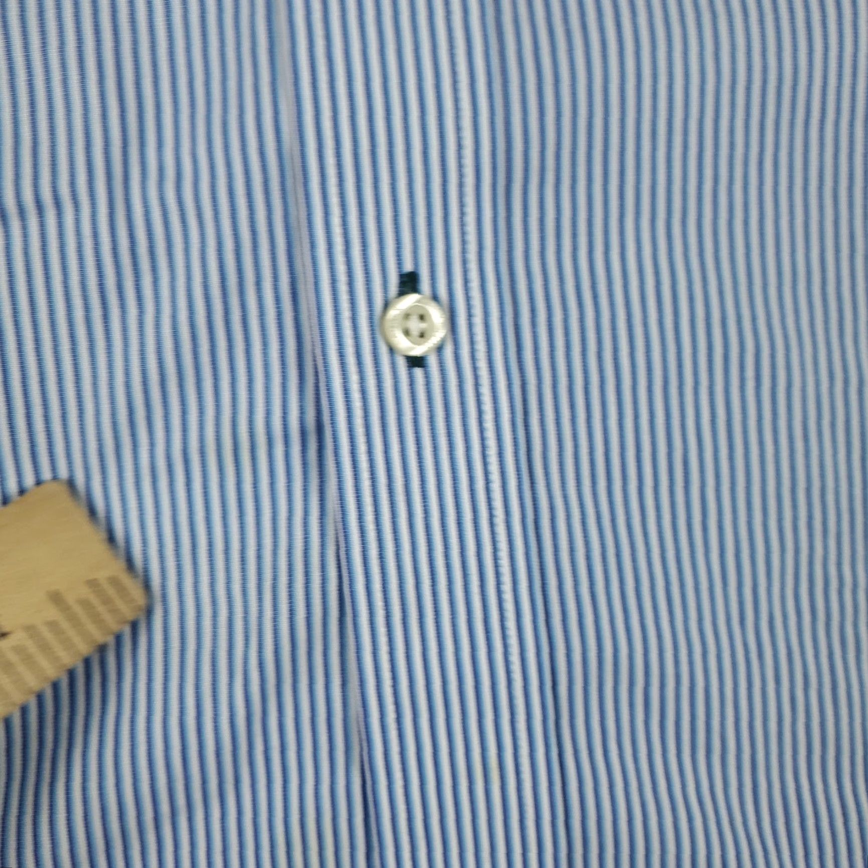 Ralph Lauren Ralph Lauren Shirt Mens 16 Blue Striped Classic Dress Button Up Long Sleeve Concrete Details Size 42R - 3 Thumbnail