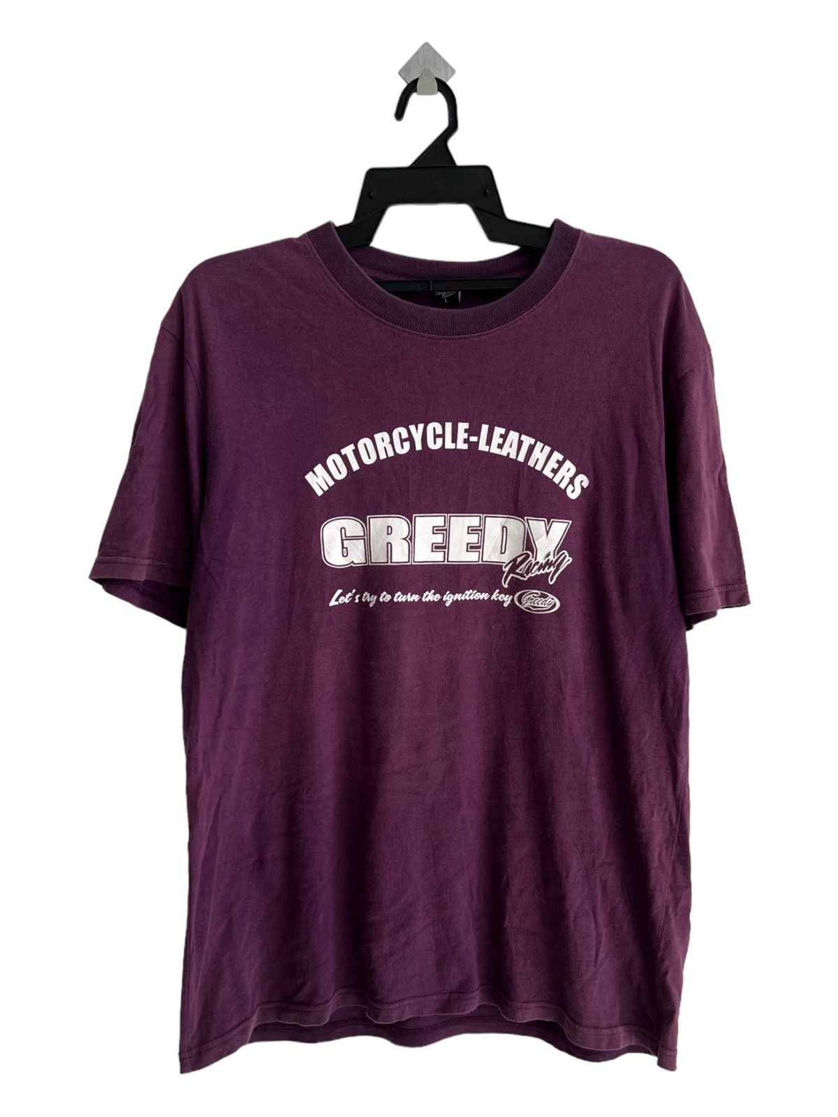Greedy Genius Vintage Greedy Racing Motorcycle Leather Motorsports Shirt Size US M / EU 48-50 / 2 - 2 Thumbnail