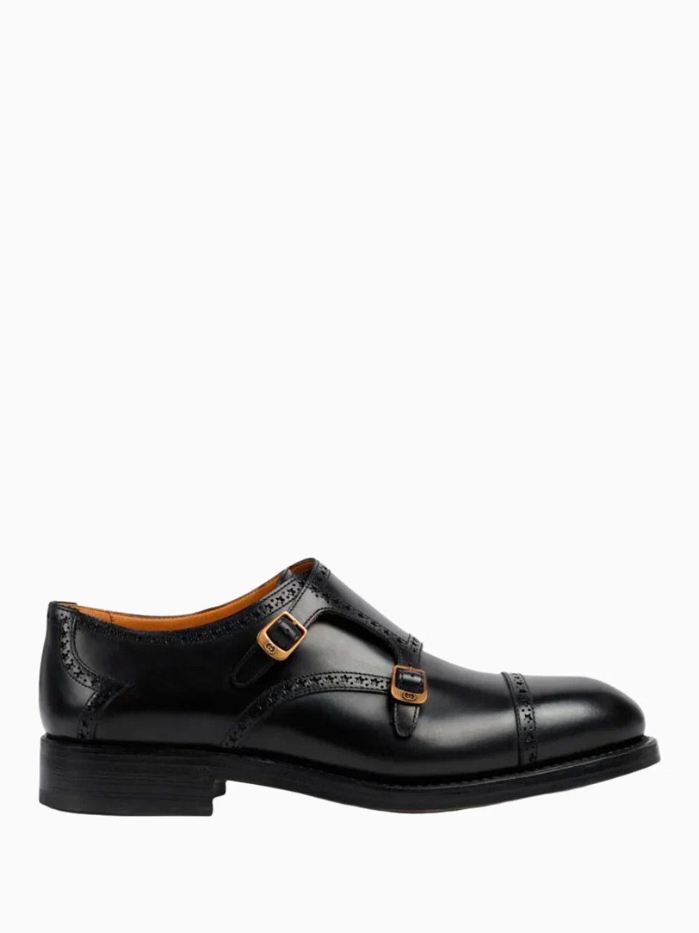 o1s1wg110325 Monk Strap Shoes in Black