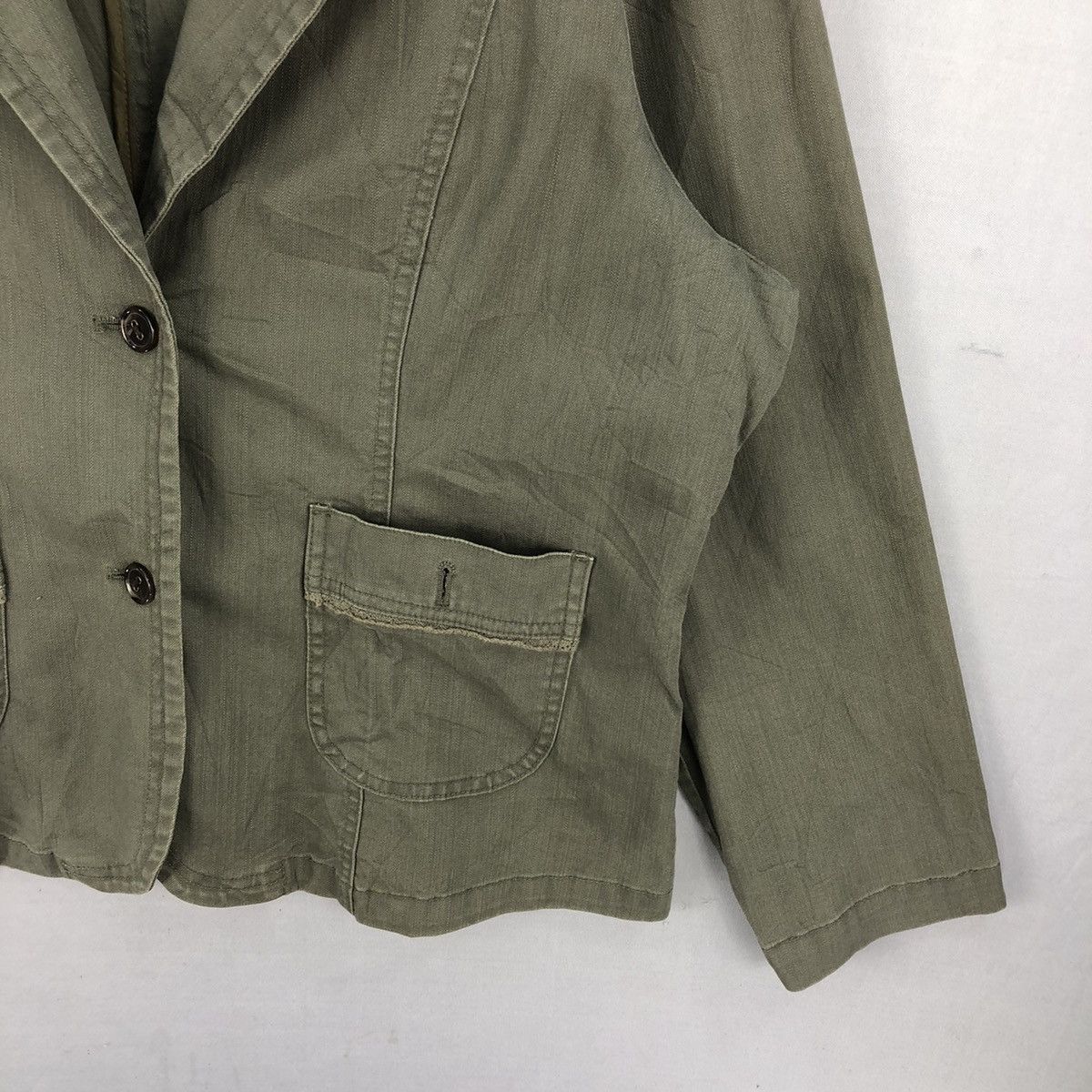 Japanese Brand Vintage Unbrand Army Blazer Jacket Size M / US 6-8 / IT 42-44 - 3 Thumbnail