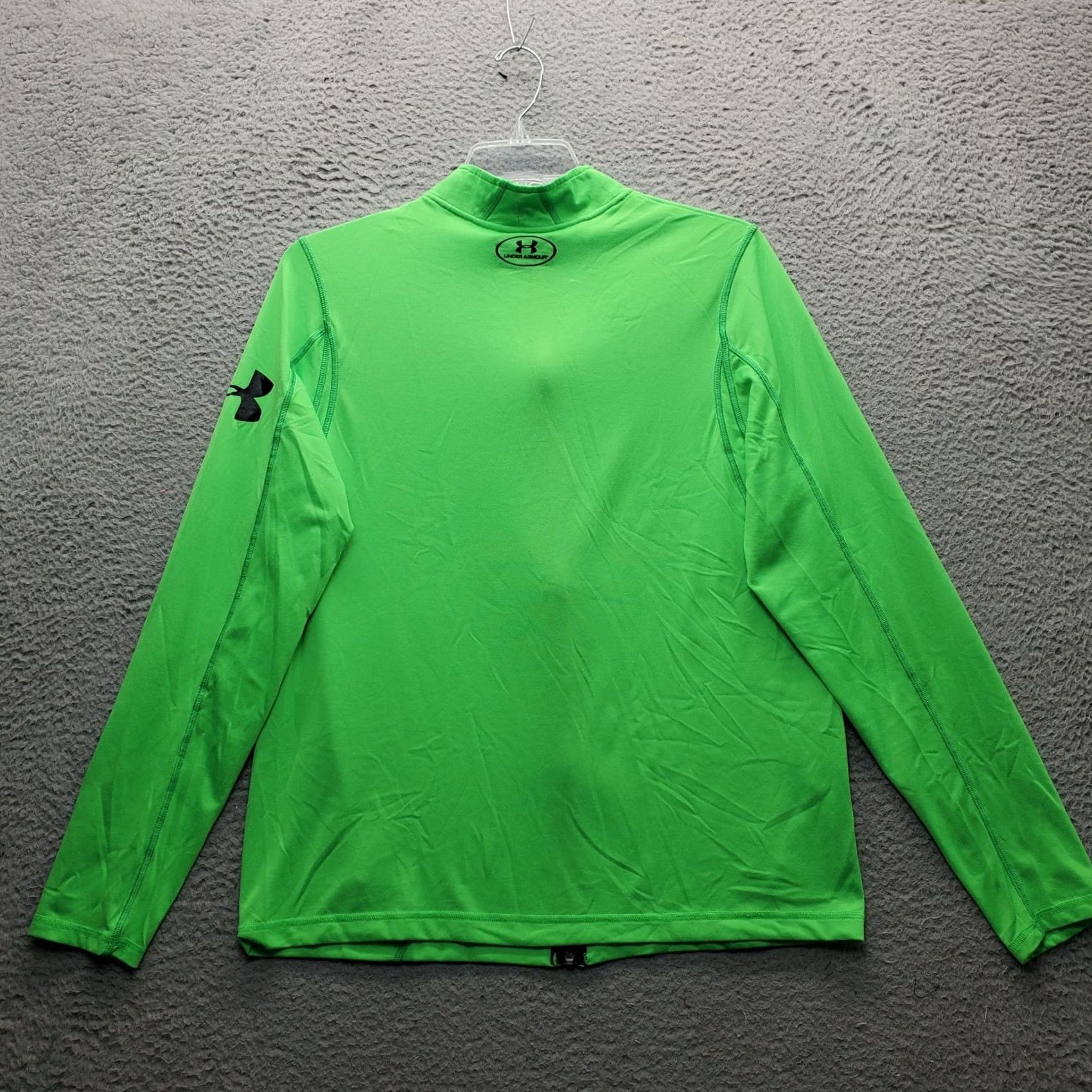 Under Armour Under Armour Golf Active Shirt Mens M Green HeatGear Full Zip Size US M / EU 48-50 / 2 - 2 Thumbnail