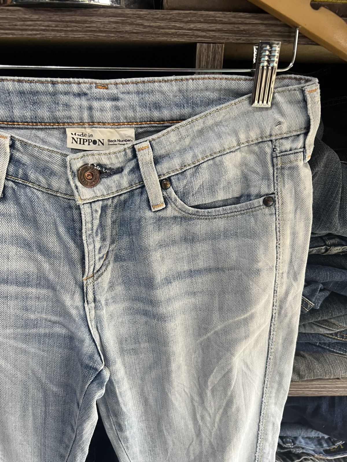 Japanese Brand 🔥Back Number Made in Japan Distressed Denim Size 30" / US 8 / IT 44 - 8 Thumbnail