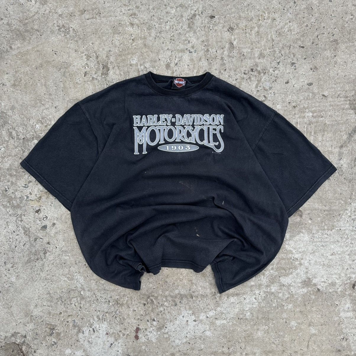 Harley Davidson VTG Harley Davidson Motorcycle T-shirts Big Logo Canada 2001 Size US XL / EU 56 / 4 - 1 Thumbnail