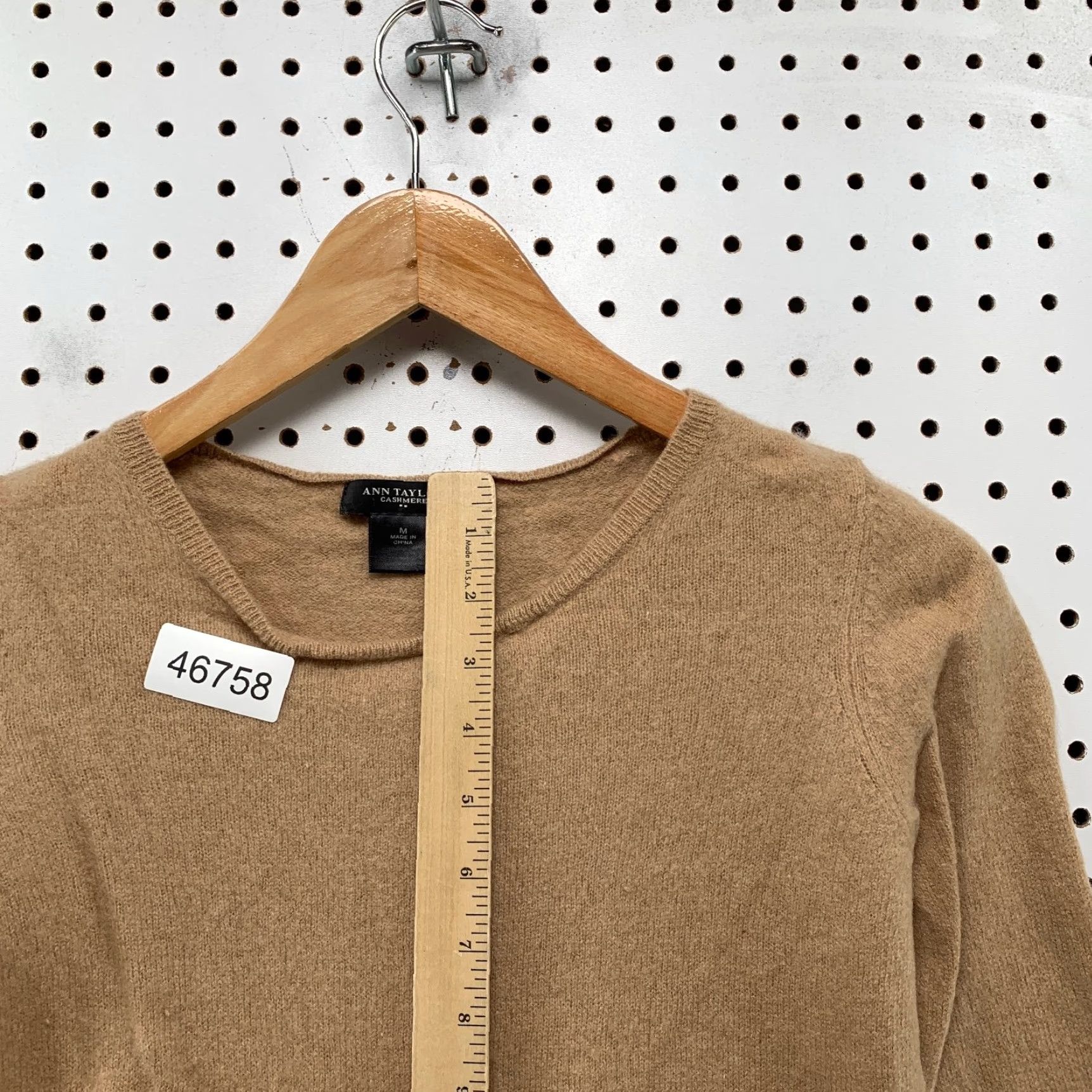 Ann Taylor Ann Taylor Sweater Womens Medium 3/4 Sleeve Cashmere Pullover Business Tan Brown Crew Neck Shirt? Size M / US 6-8 / IT 42-44 - 6 Thumbnail