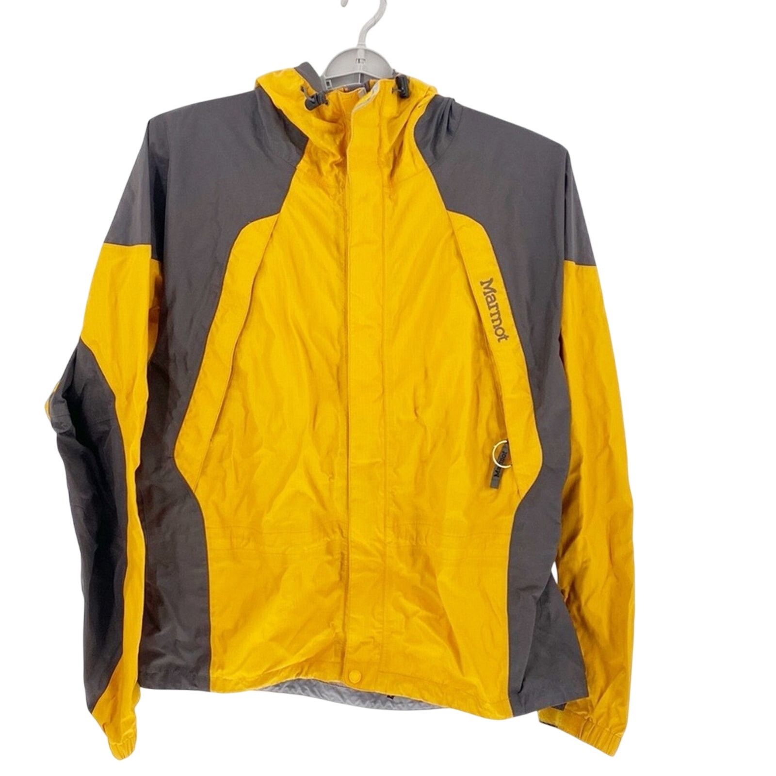 Marmot Marmot yellow gray vented hooded windbreaker camping size XL Size US XL / EU 56 / 4 - 1 Thumbnail