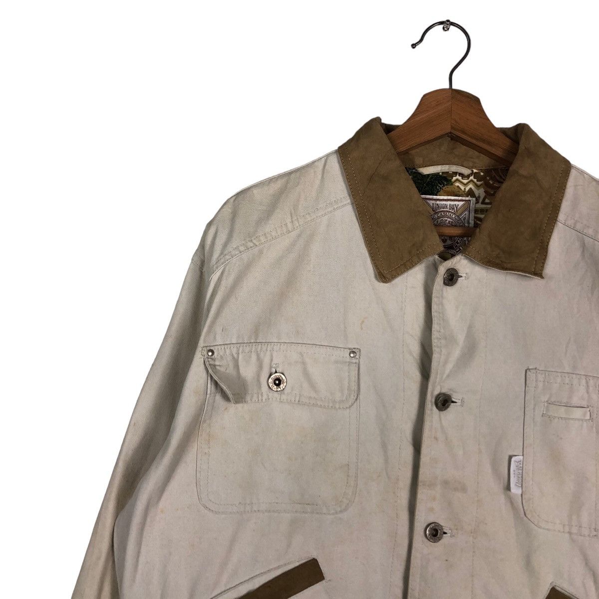 Japanese Brand 🔥Vintage Cropped Biker Jacket Union Made Multi Pocket Size US L / EU 52-54 / 3 - 7 Thumbnail