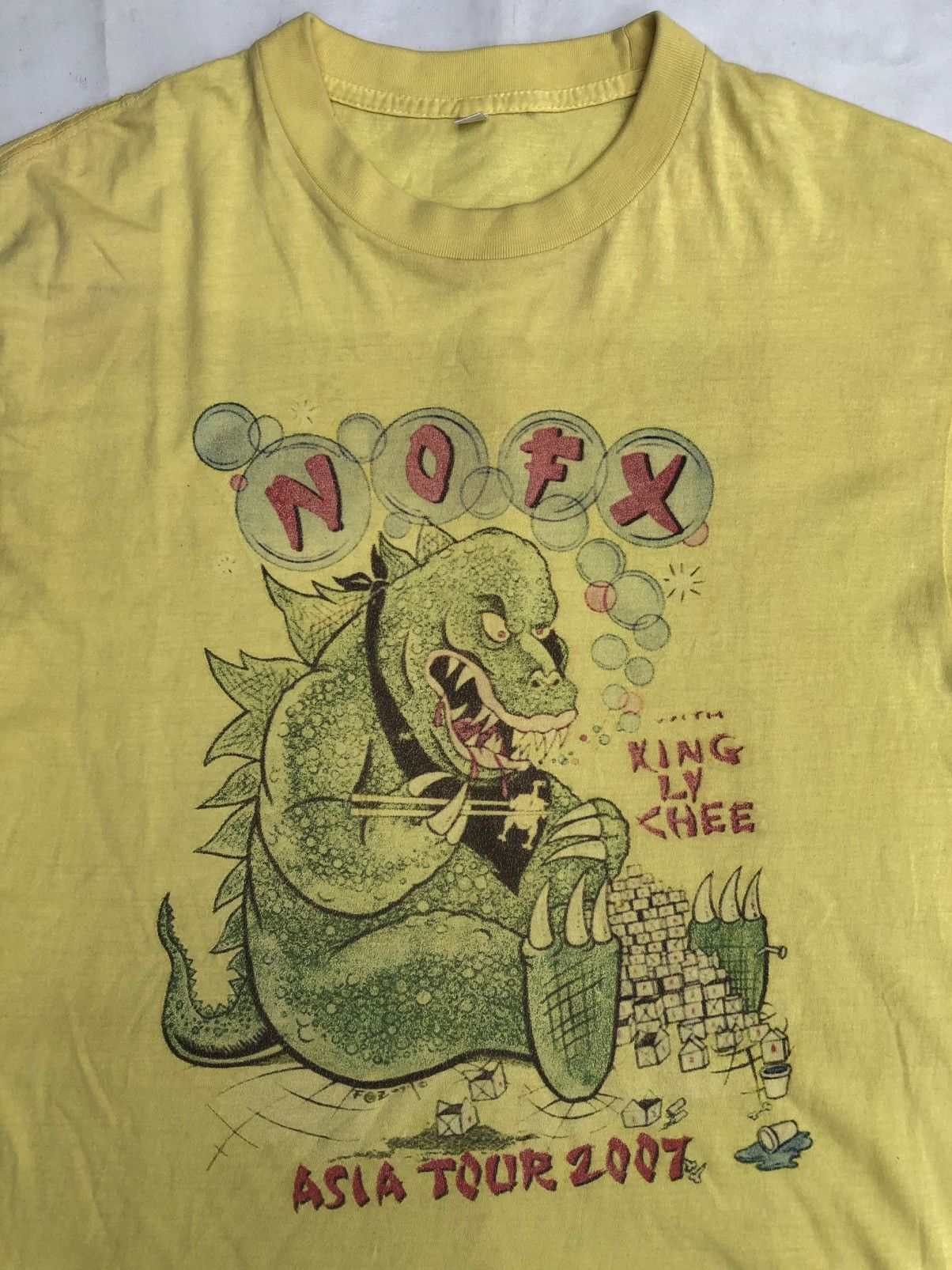 Band Tees × Vintage 00s Nofx Asia Tour Punk Rock Band Tee Shirt Size US L / EU 52-54 / 3 - 4 Thumbnail