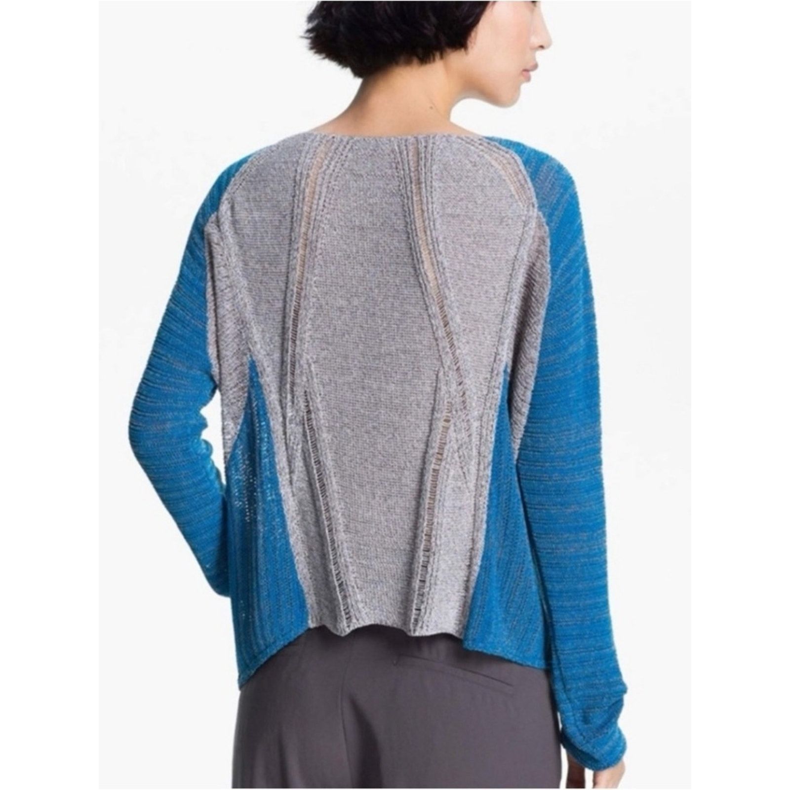 Helmut Lang Helmut Lang $345 Transparent Melange Knit Sweater Small EUC Size S / US 4 / IT 40 - 8 Thumbnail