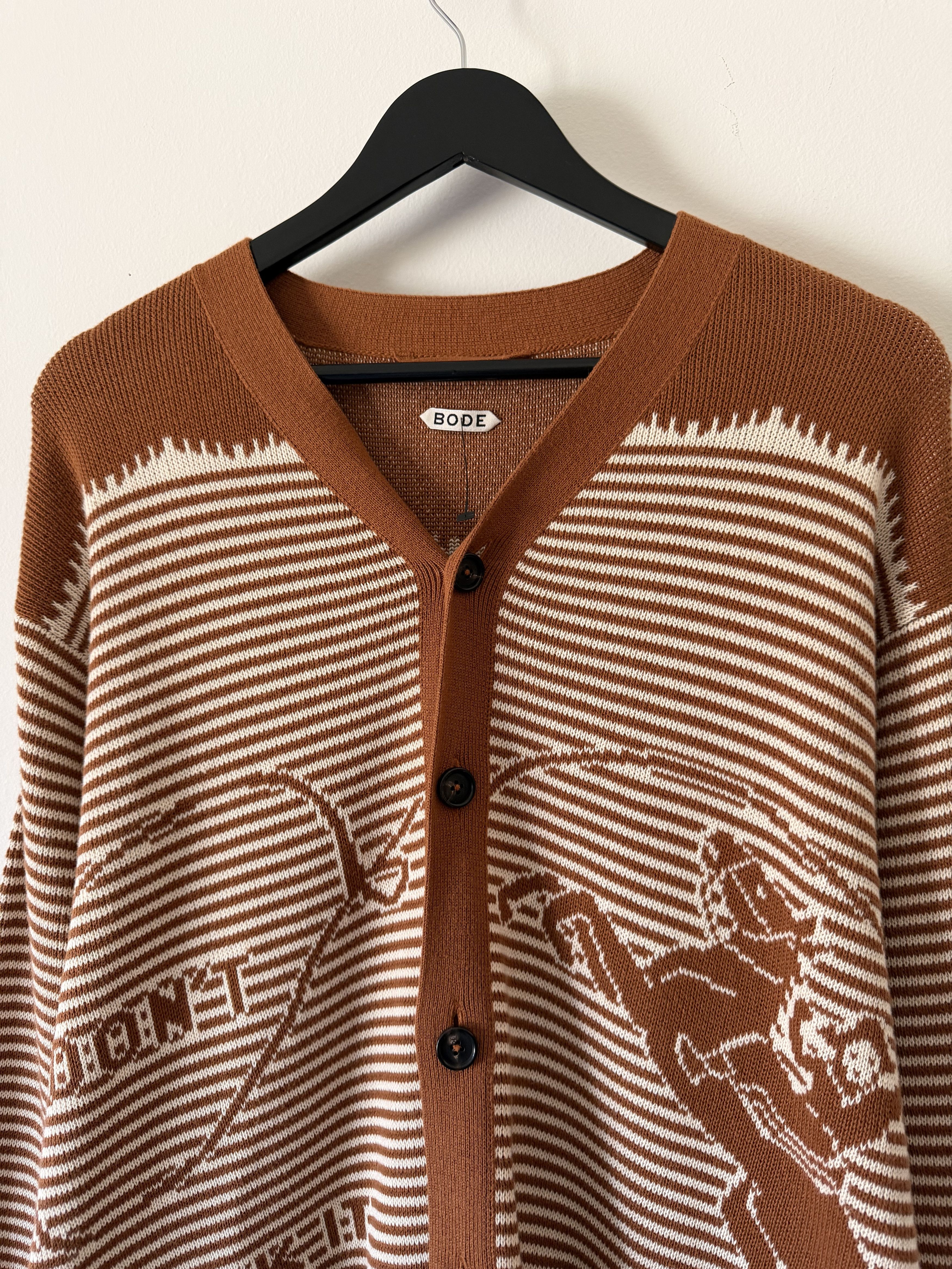 Bode Bode Buckaroo Cardigan in Brown Size US XL / EU 56 / 4 - 2 Thumbnail