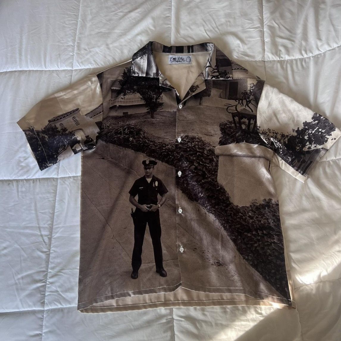 Other Emo Nite Police Short Sleeve Button Up Size US M / EU 48-50 / 2 - 1 Thumbnail