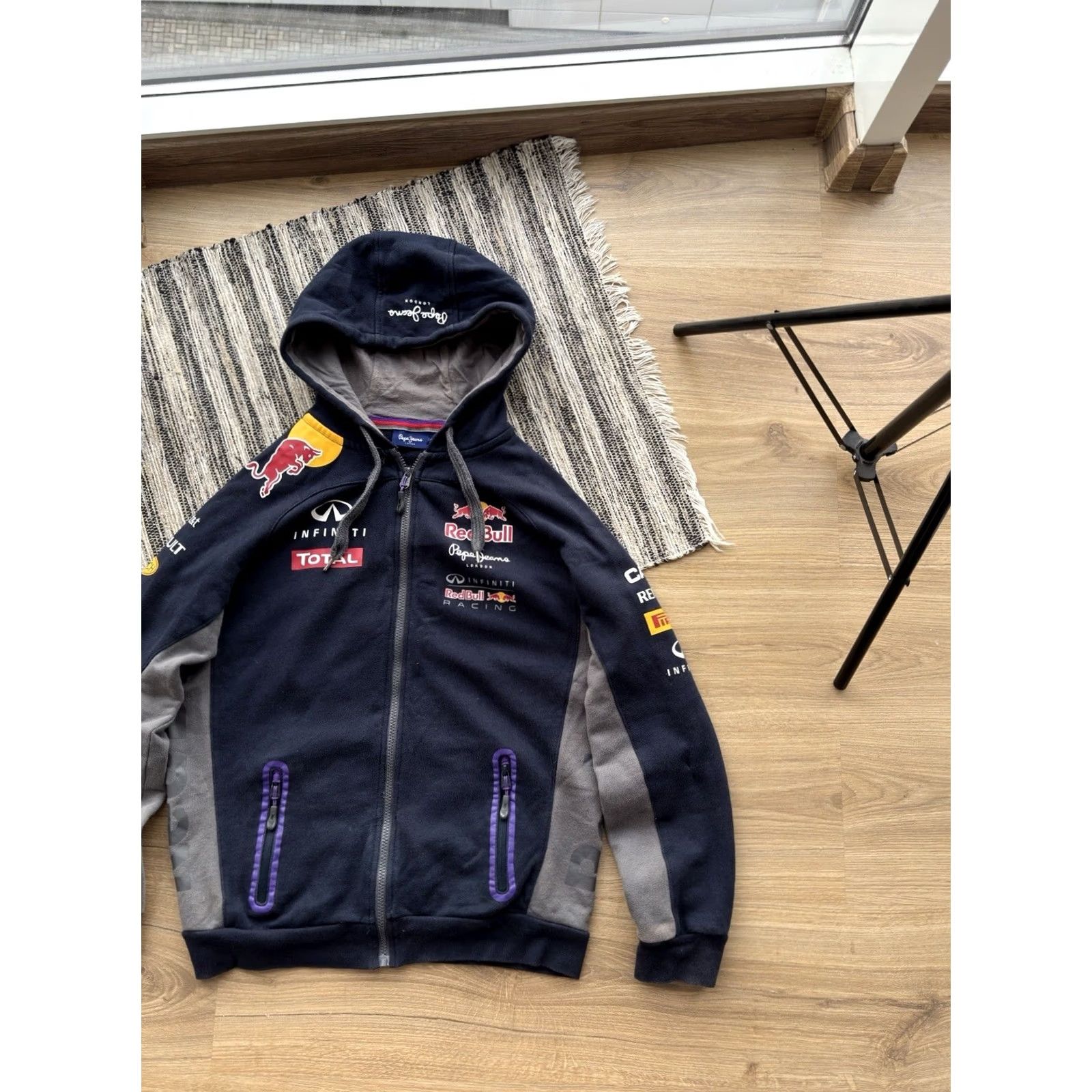 Pepe Jeans VINTAGE Pepe Jeans Red Bull Racing Hoodie Shirt Zip Classic Men S-M Blue 90s Racing Logo Size US S / EU 44-46 / 1 - 5 Thumbnail