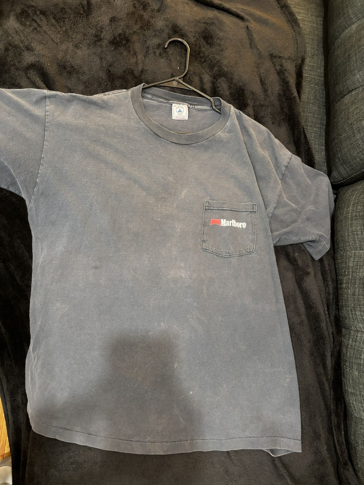 Vintage Delta X Vintage Marlboro Sport single Stitch pocket T shirt Size US XL / EU 56 / 4 - 2 Thumbnail