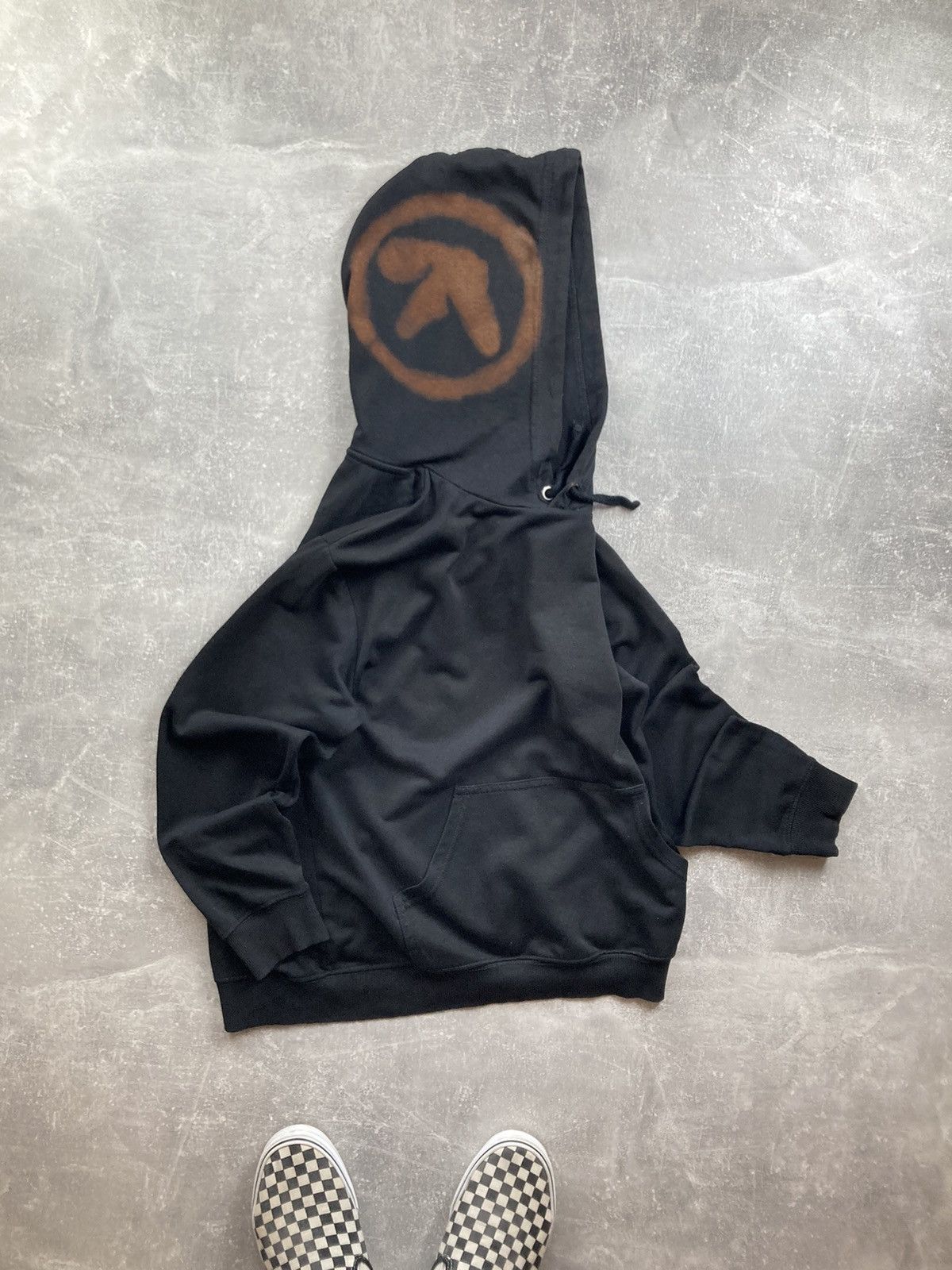 Apex Aphex Twin hooded logo Y2K black hoodie supreme style Size US M / EU 48-50 / 2 - 2 Thumbnail