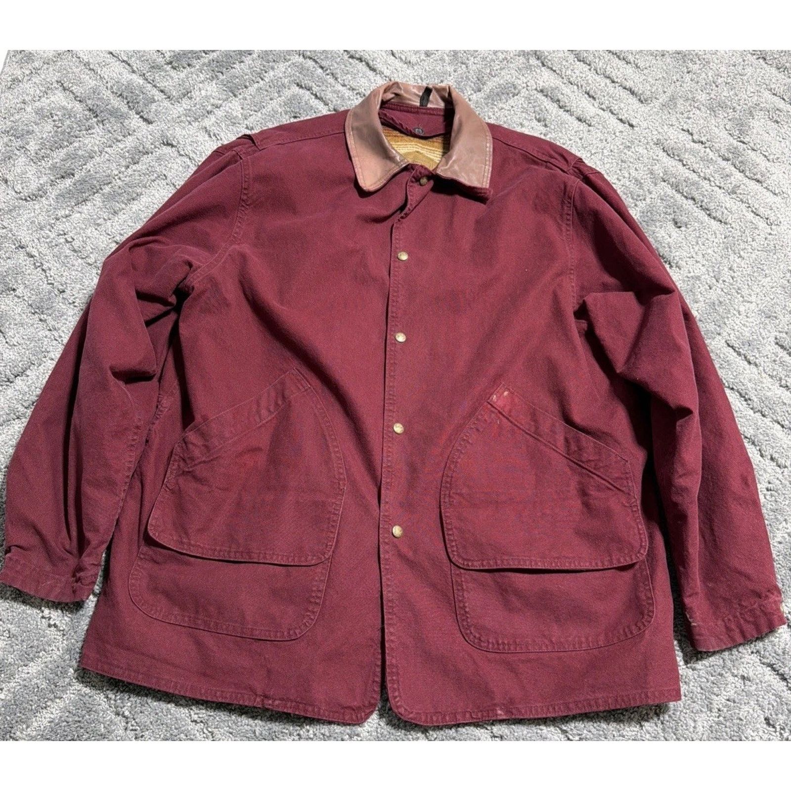 Woolrich Woolen Mills Vintage Woolrich Made USA Wool Lined Chore Canvas Jacket XL Size US XL / EU 56 / 4 - 1 Thumbnail