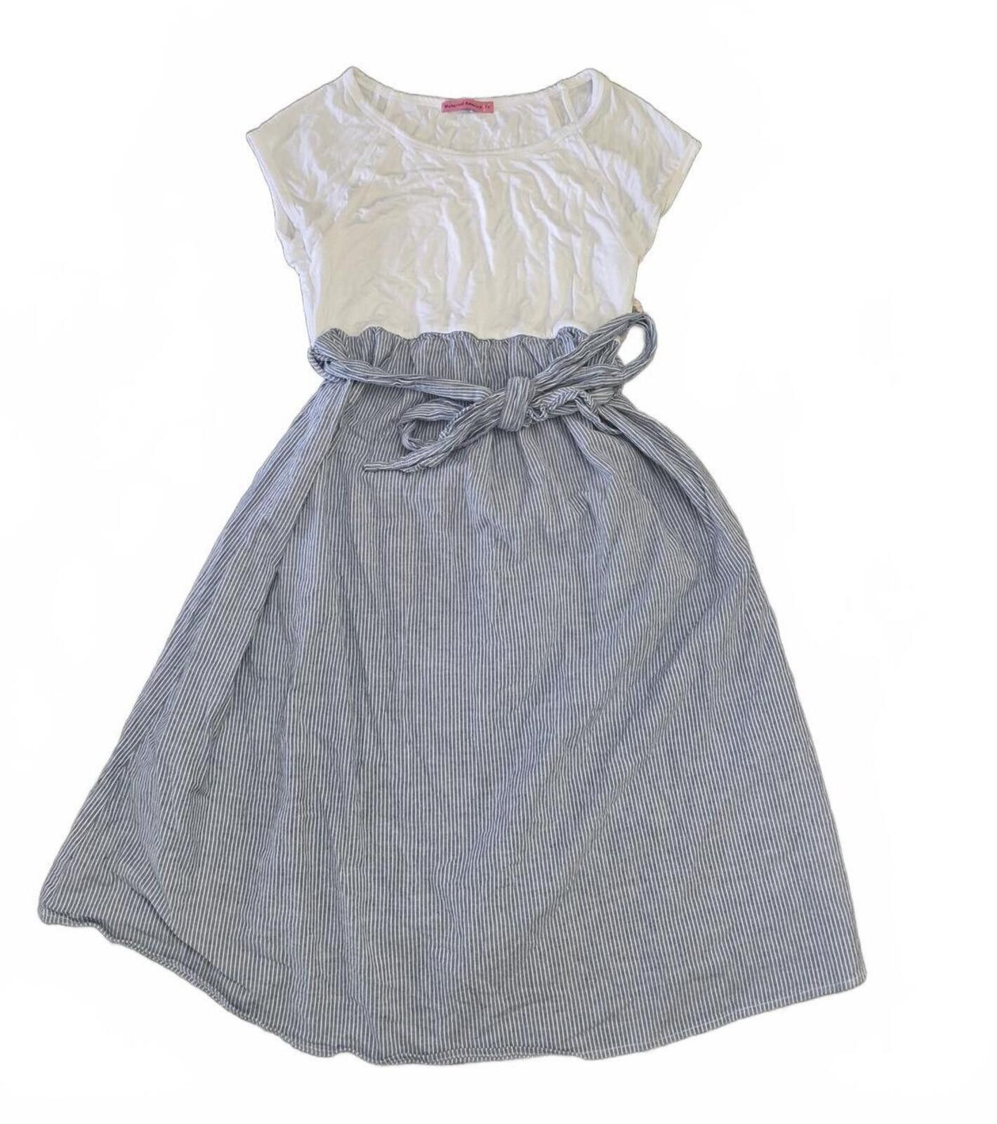Other Maternal America Casual Maternity Dress Blue White Striped Size S / US 4 / IT 40 - 2 Thumbnail