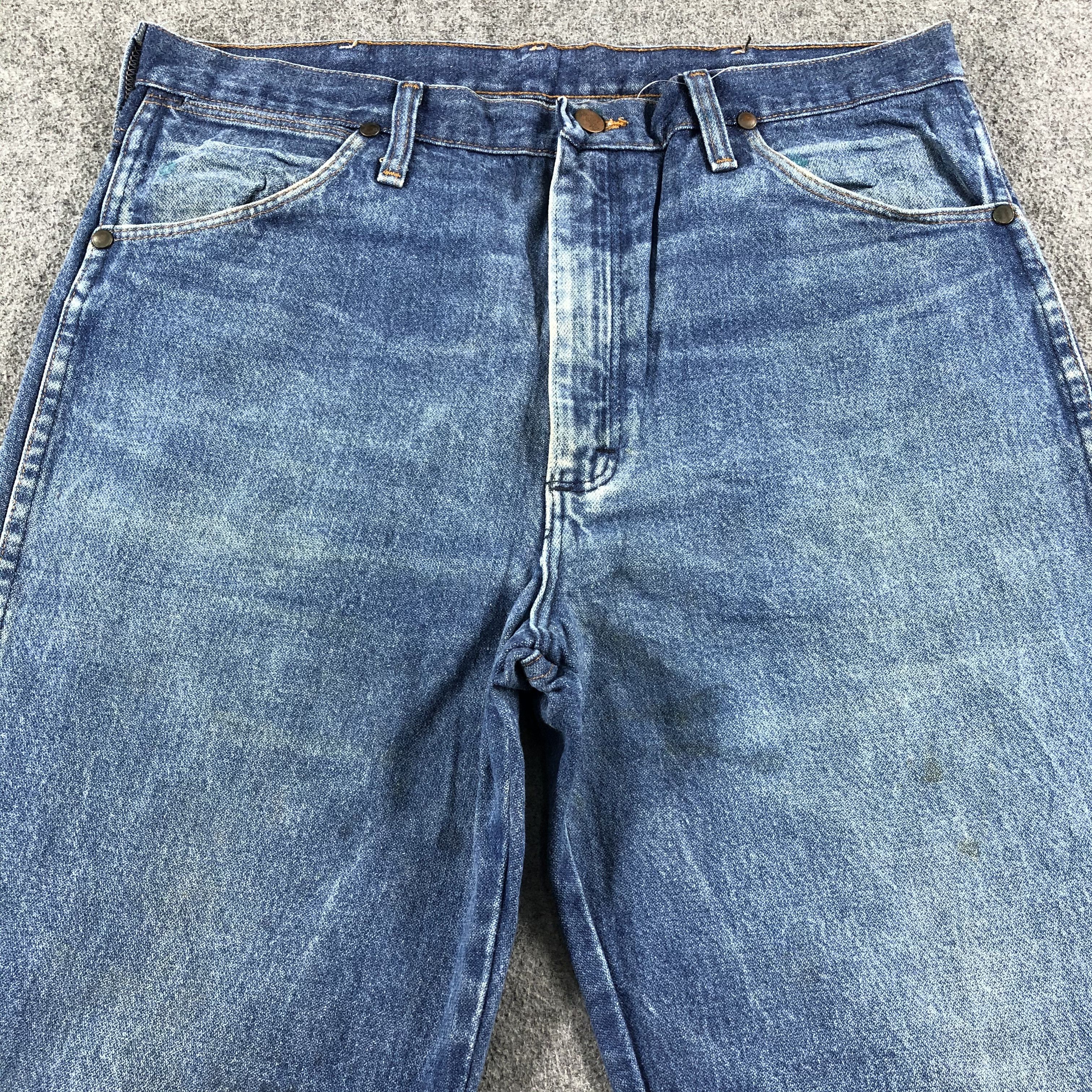 Vintage Vintage Blue Wash Wrangler Jeans-J2305 Size US 35 - 3 Thumbnail
