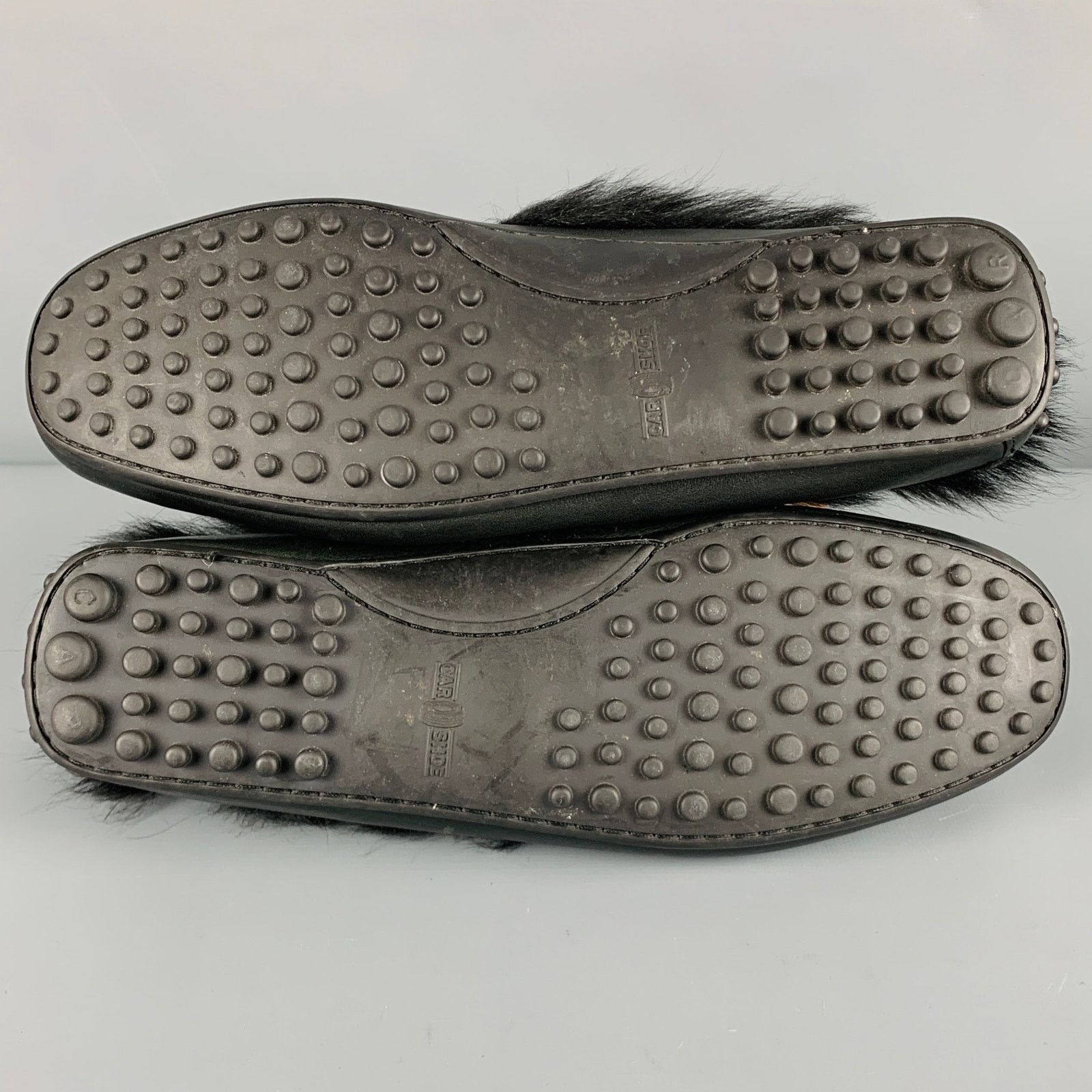 Car Shoe CAR SHOE Size 8 Black Leather Fur Trim Drivers Loafers Size US 8 / EU 41 - 5 Thumbnail