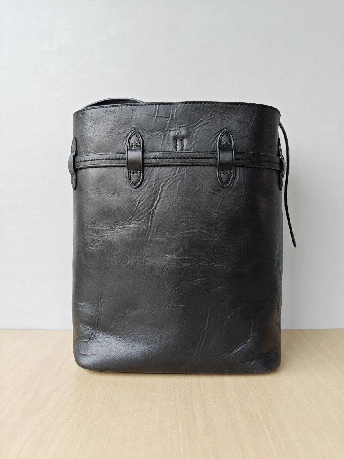 Polo Ralph Lauren Polo Ralph Lauren Bellport Leather Large Bucket Bag FTP 0004 Size ONE SIZE - 3 Thumbnail