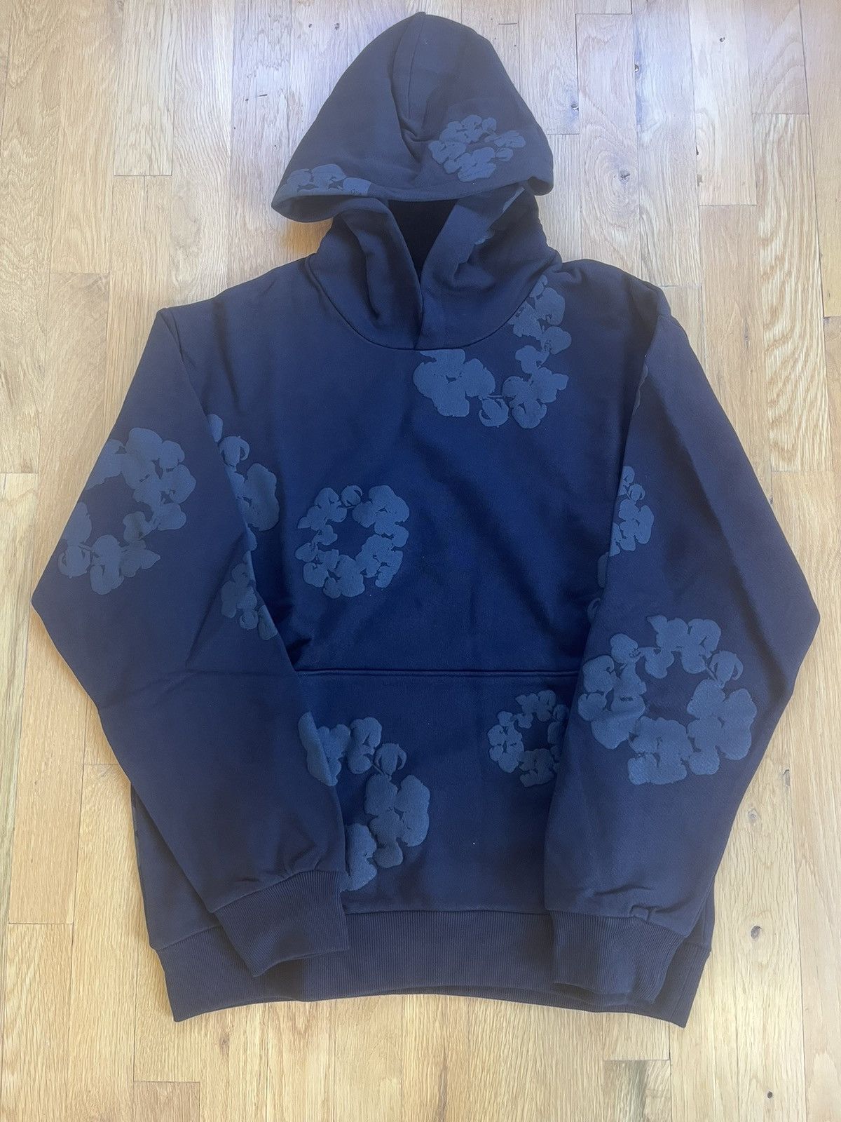Pullover Denim Tears The Cotton Wreath Black Hoodie For Sale