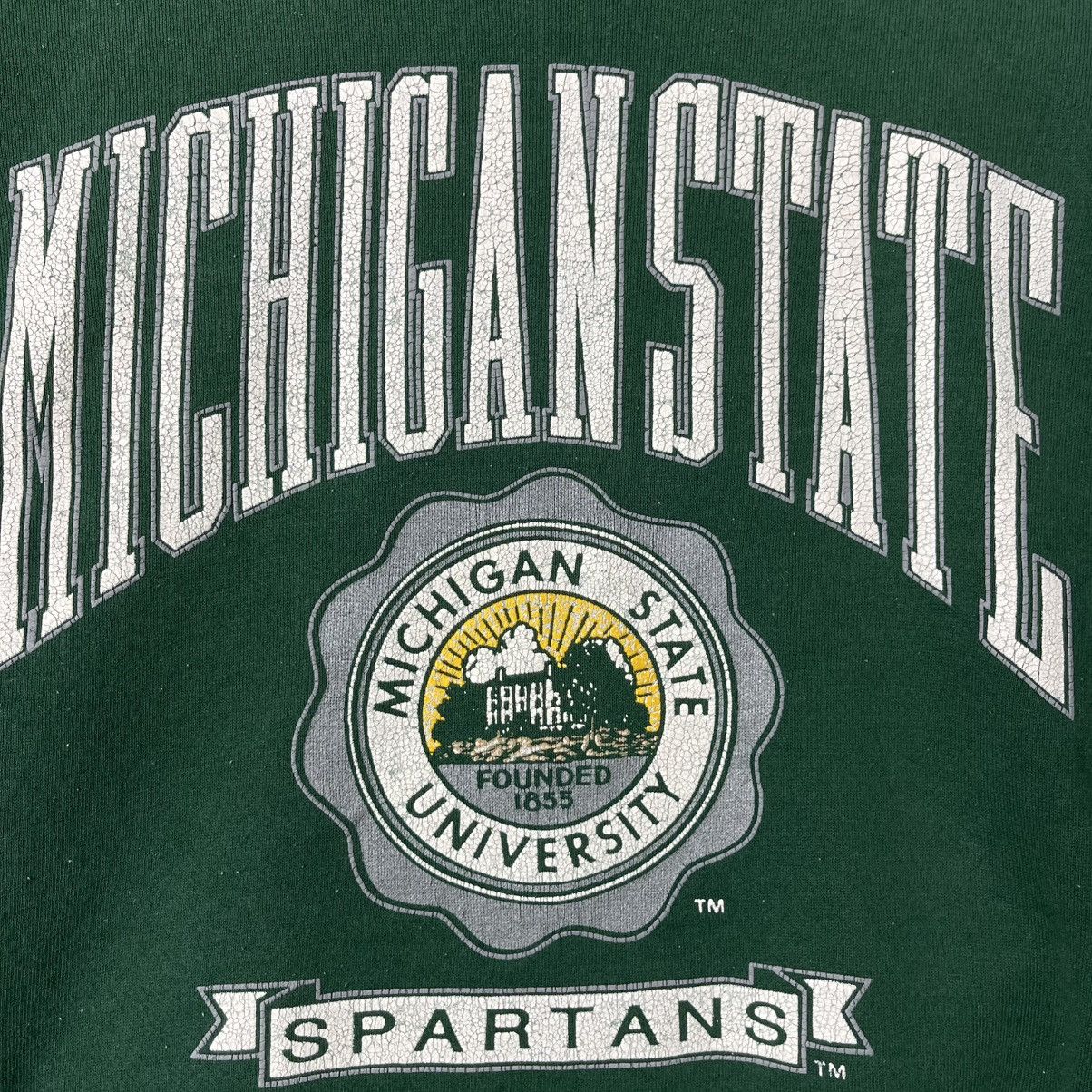 Vintage Vintage Michigan State Spartans Crewneck Sweatshirt USA Made Size US L / EU 52-54 / 3 - 3 Thumbnail