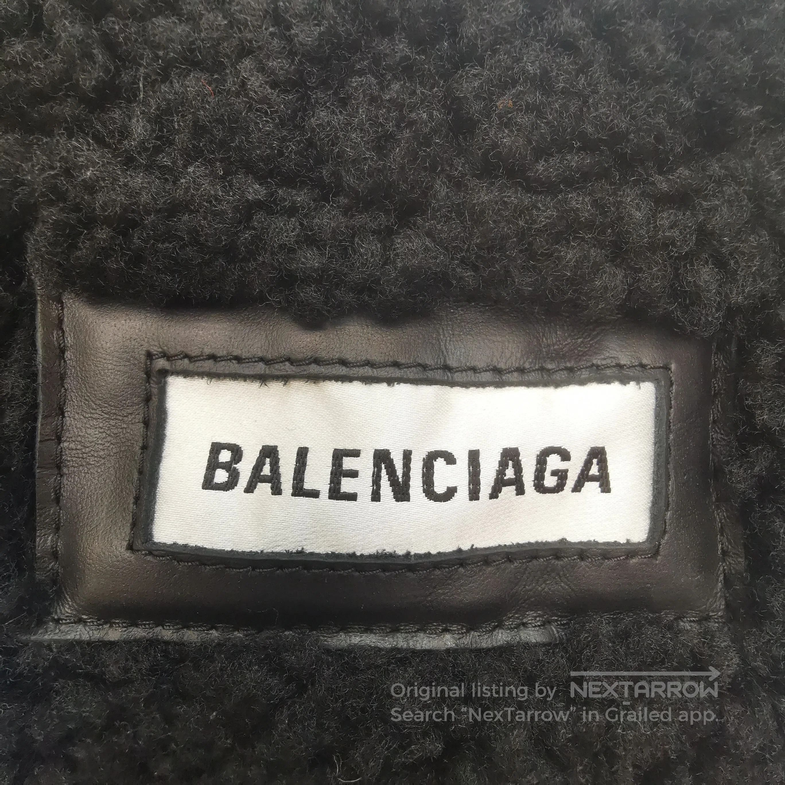 Balenciaga Balenciaga Black Shearling Collar Leather Jacket XXS. Size XXS / US 00 / IT 34 - 2 Thumbnail