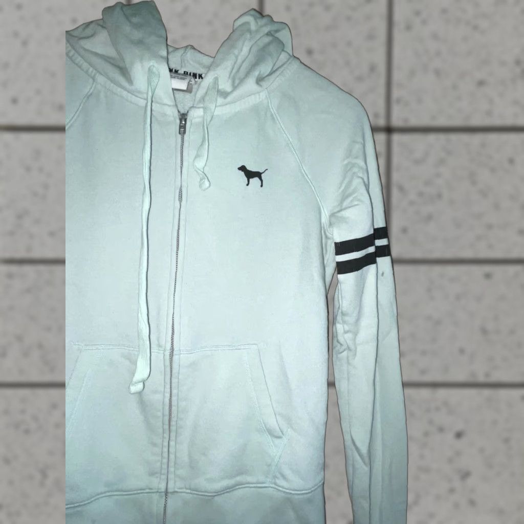 Victoria's Secret Victoria's Secret PINK Women's FullZip Pullover Hoodie XSmall- Green Size XS / US 0-2 / IT 36-38 - 1 Thumbnail