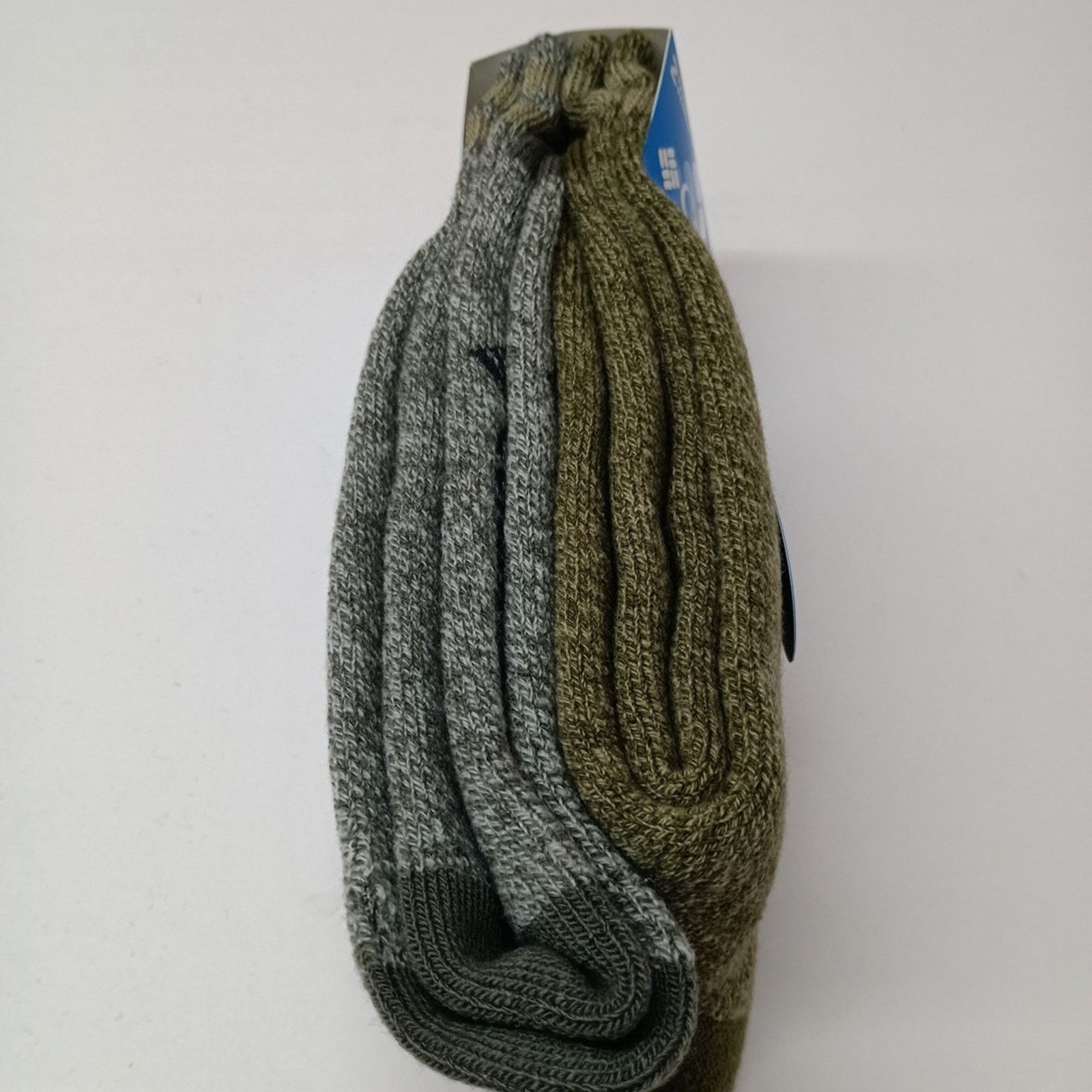 Columbia Columbia 2 Pack Gray Green Fleece Crew Socks Men's Size 6-12 Size ONE SIZE - 3 Thumbnail