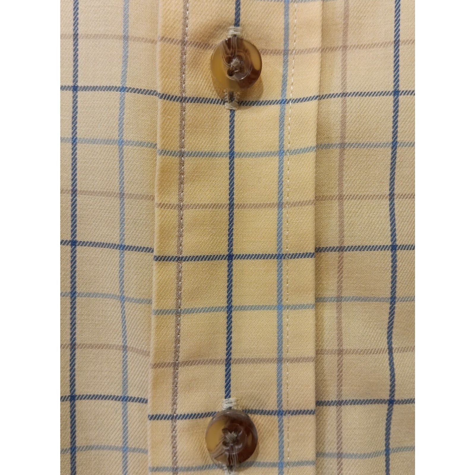 Vintage LL Bean Shirt Men's Large TALL Yellow Window Pane Button-Down Short Sleeve Button-Up Size US L / EU 52-54 / 3 - 3 Thumbnail