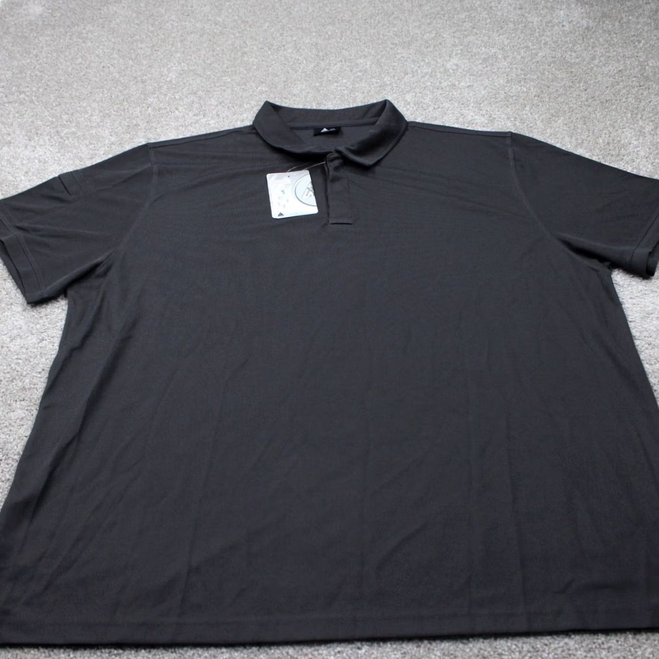 Vintage Speed Your Run Polo Shirt Mens 3XL Gray 4 Way Stretch Polyester S/S NWT Polo Shirt Size US XXL / EU 58 / 5 - 2 Thumbnail