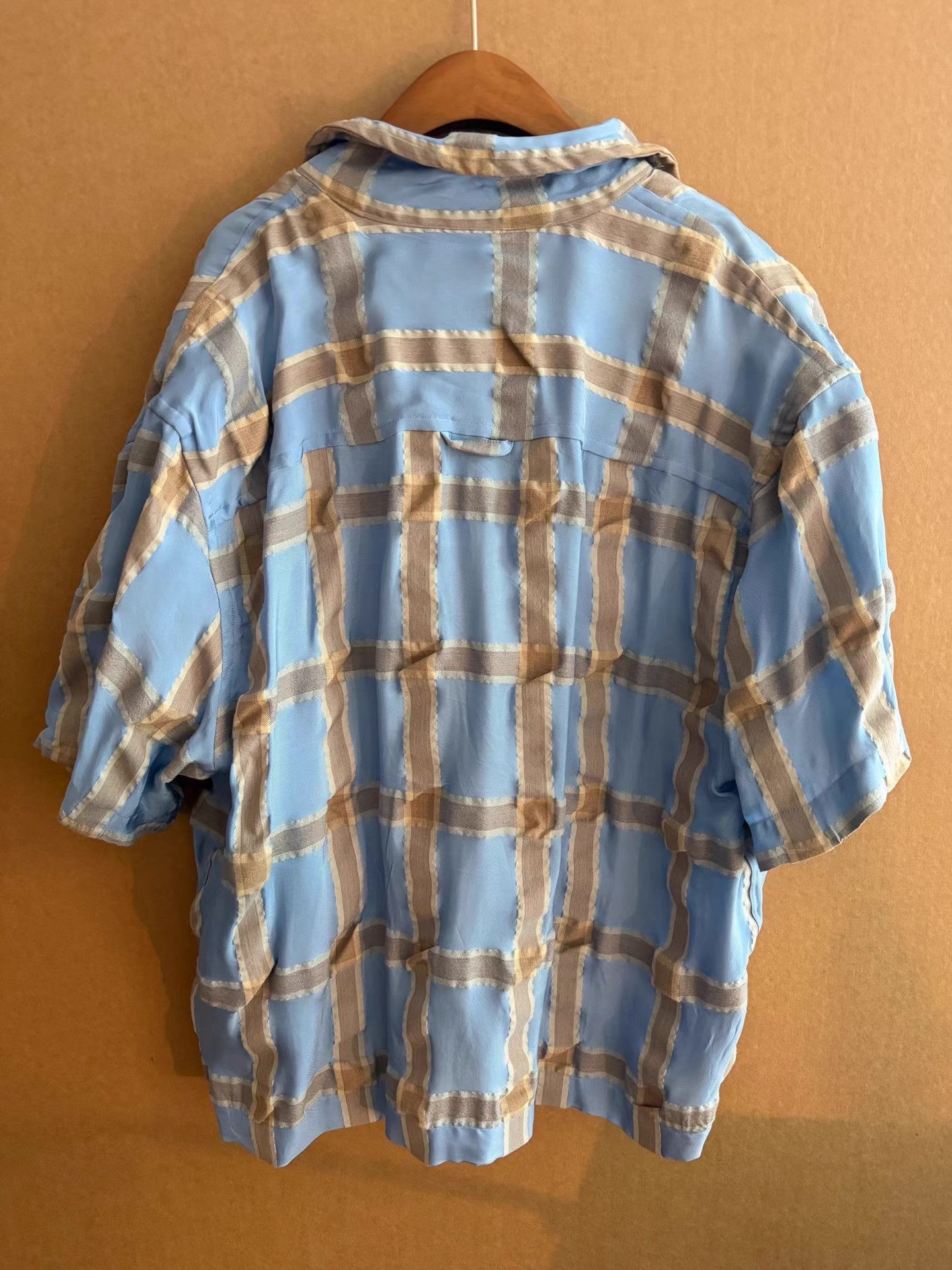 Jacquemus Jacquemus Men's Plaid Short Sleeve Shirt Q16 Size US L / EU 52-54 / 3 - 4 Thumbnail