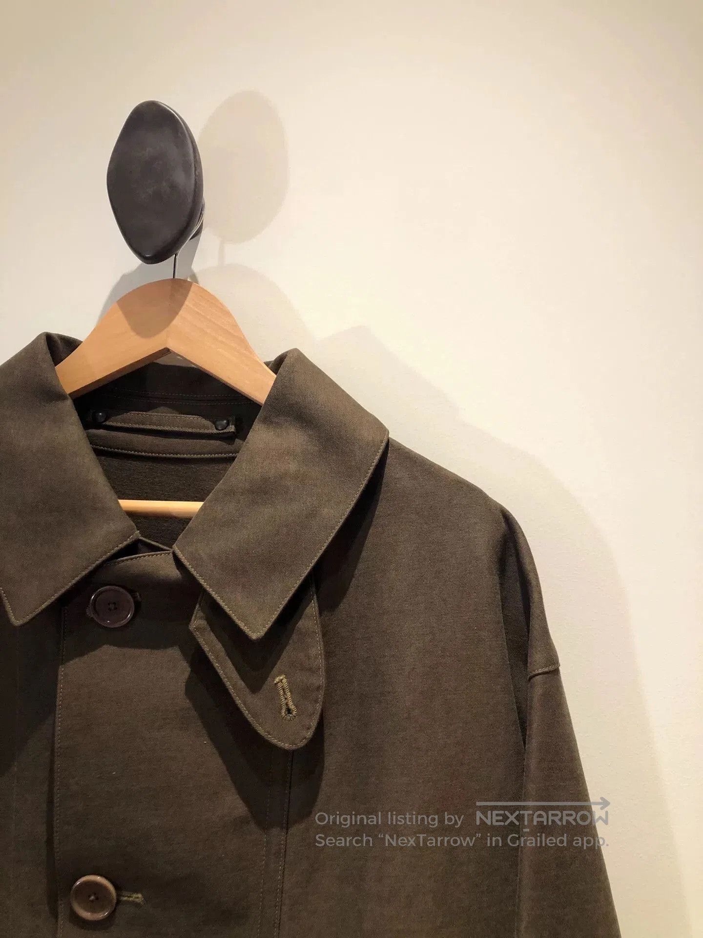 A.PRESSE A.PRESSE Olive Green Motorcycle Half Coat. Size US M / EU 48-50 / 2 - 3 Thumbnail