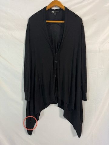 Yohji Yamamoto Y-3 Yohji Yamamoto x Adidas Asymmetric Cardigan - Size S/P - Size ONE SIZE - 2 Thumbnail